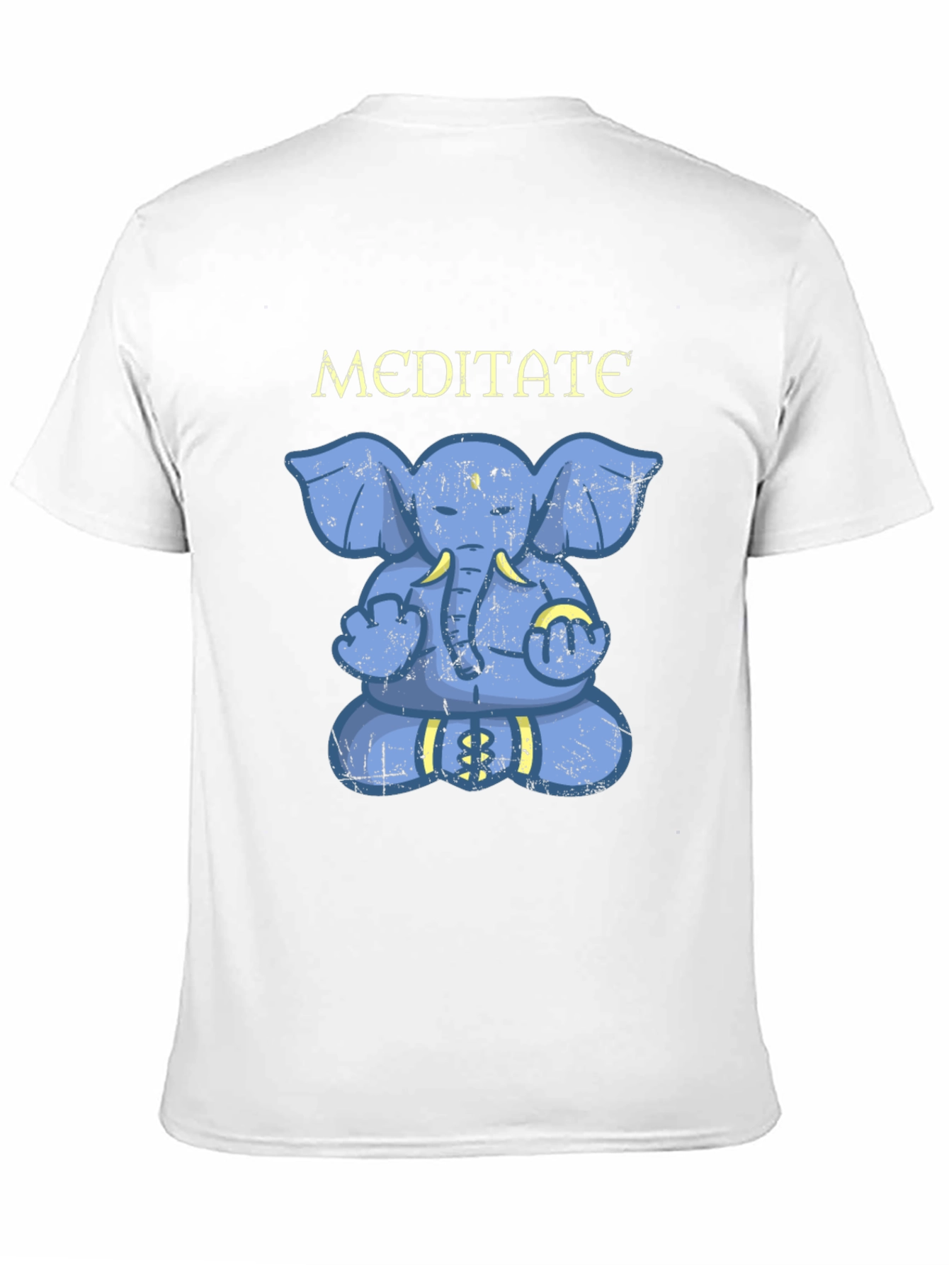 Meditating Elephant Graphic T-Shirt