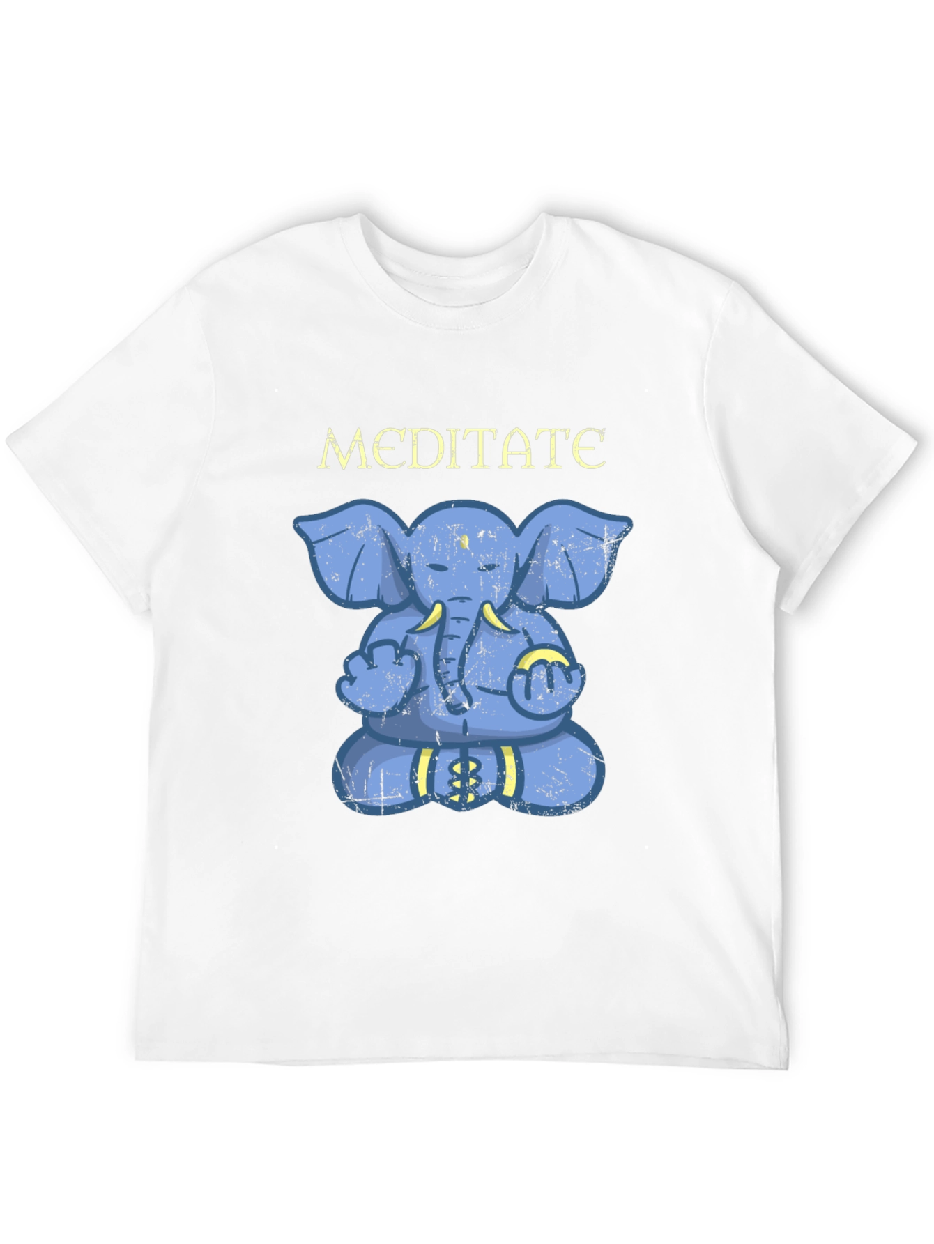Meditating Elephant Graphic T-Shirt