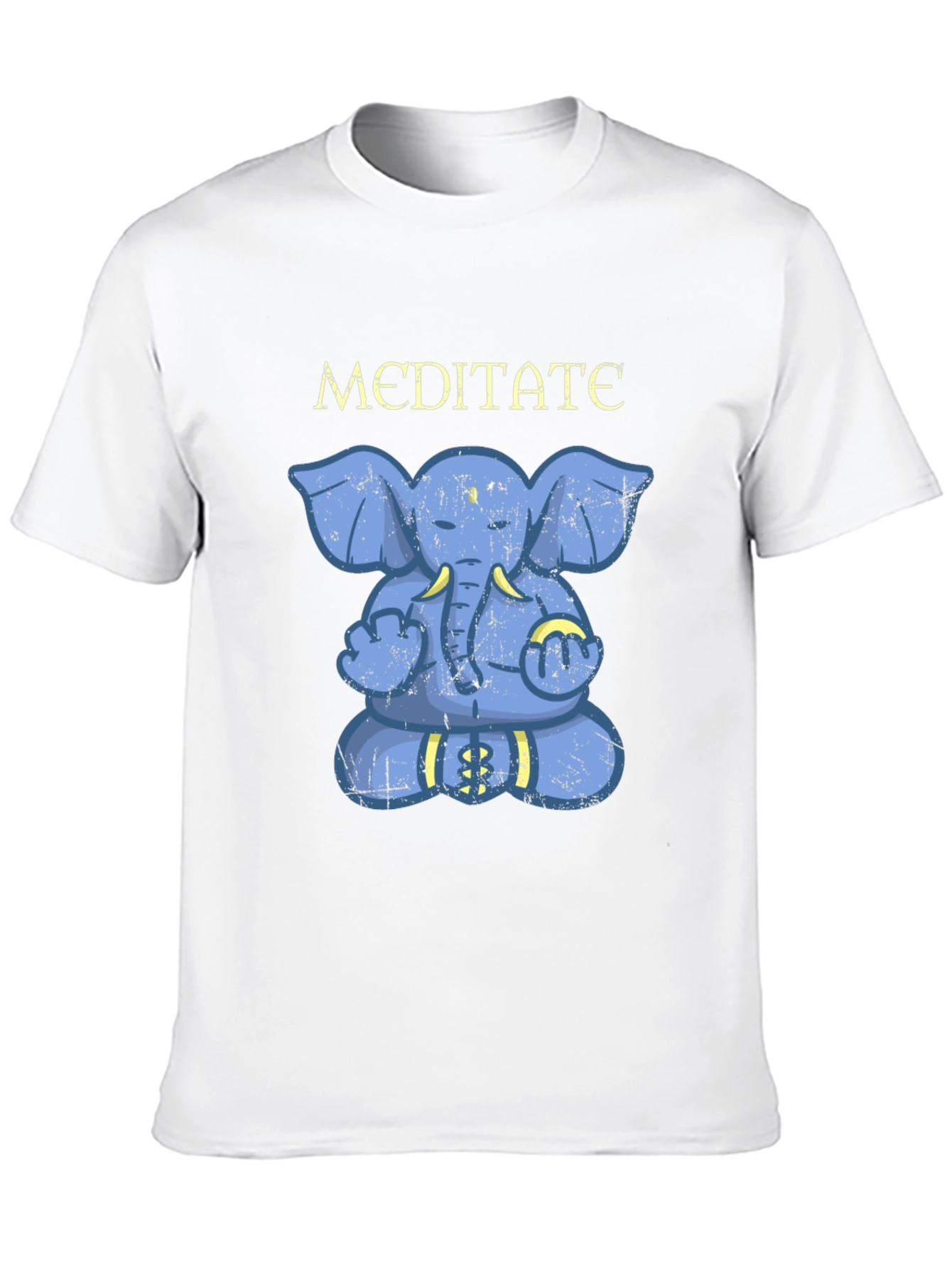 Meditating Elephant Graphic T-Shirt