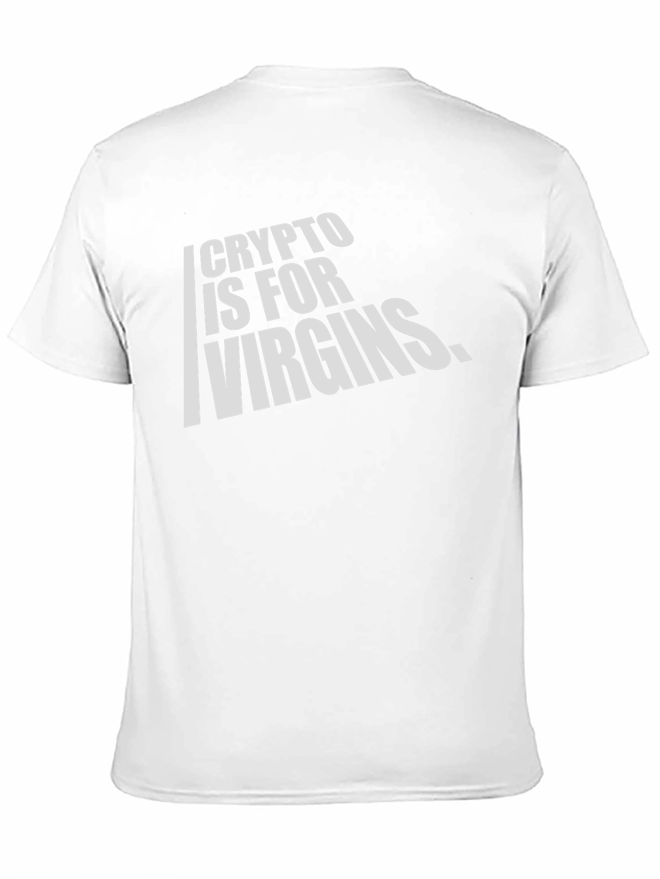 Crypto is For Virgins Black Graphic T-Shirt