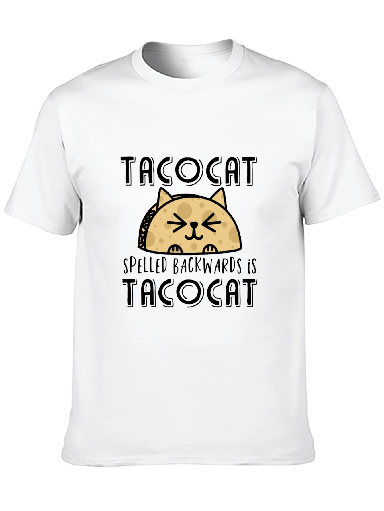 Tacocat T-Shirt - Funny Palindrome Cat Taco Tee