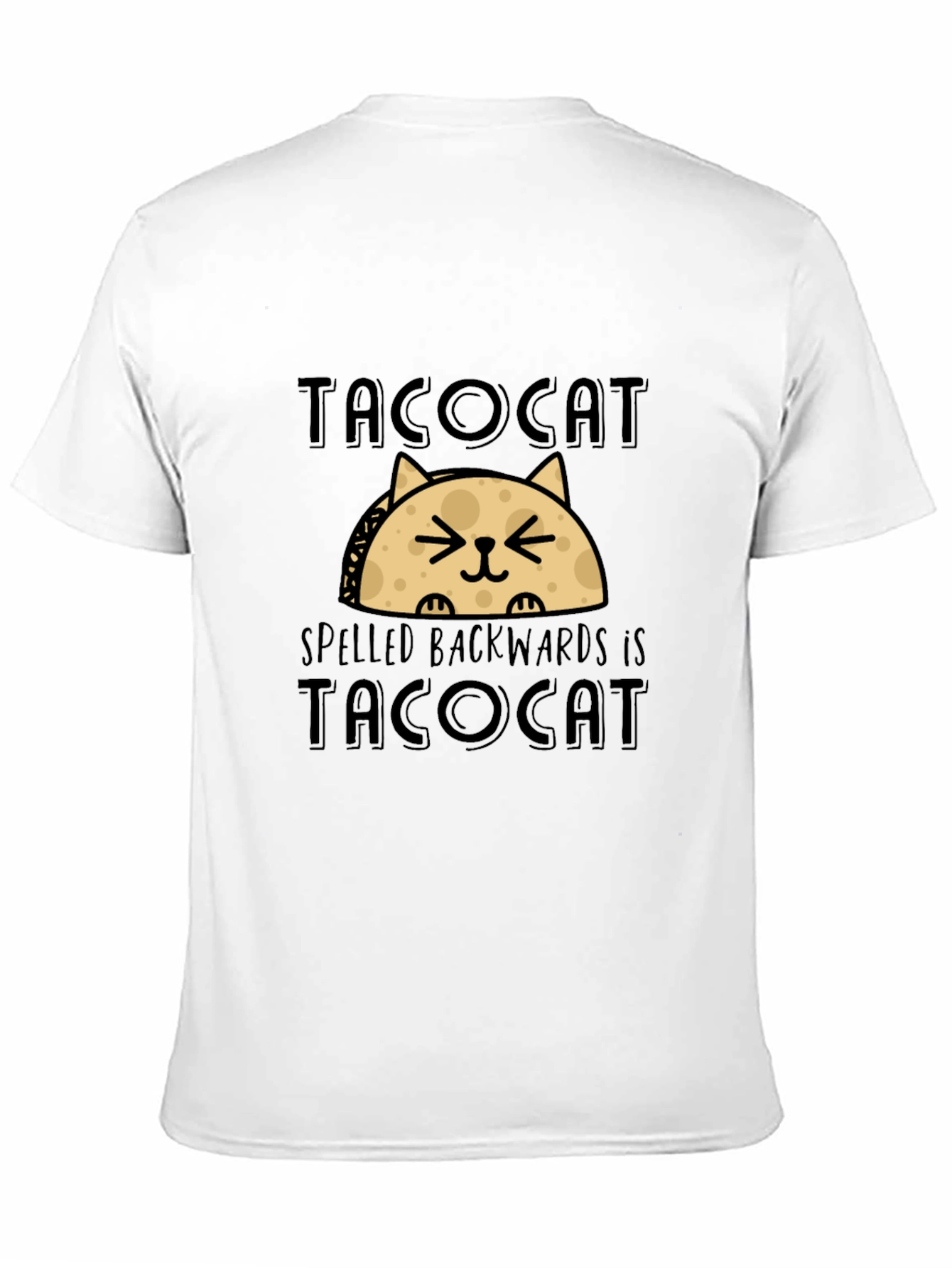Tacocat T-Shirt - Funny Palindrome Cat Taco Tee