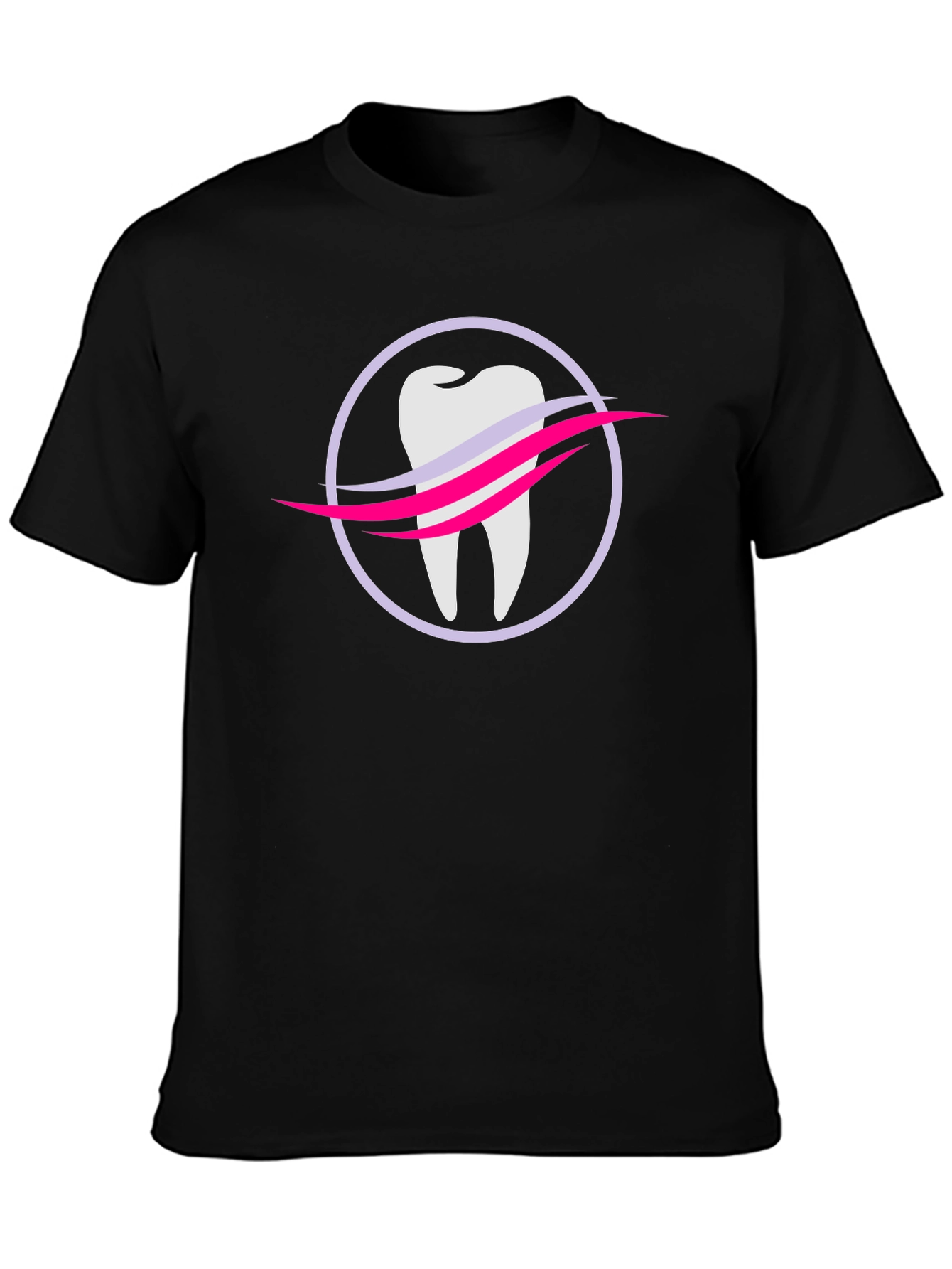 Dental Logo Black Tee - Dentist Approved