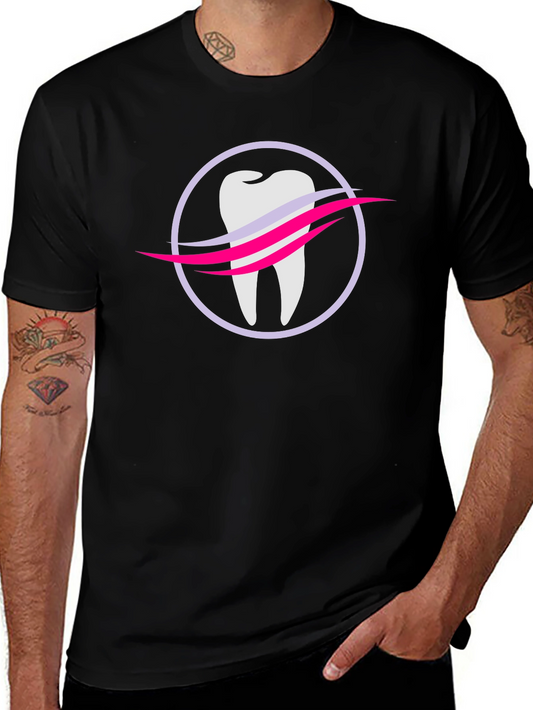 Dental Logo Black Tee - Dentist Approved