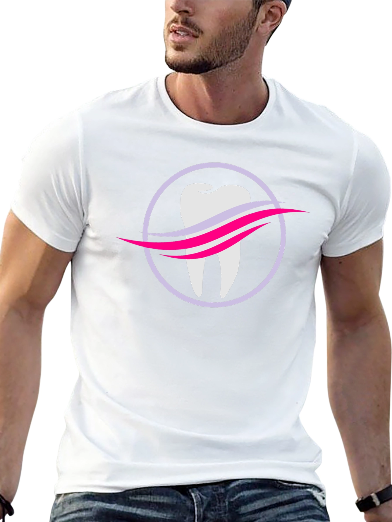 Dental Logo Black Tee - Dentist Approved