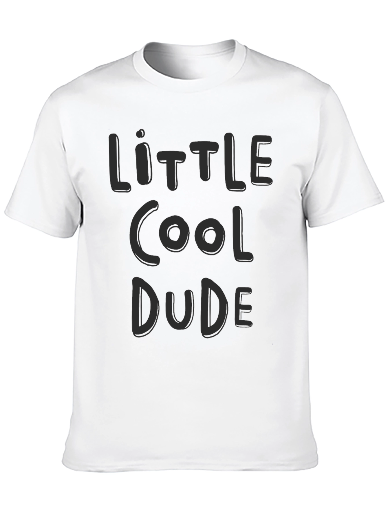 Little Cool Dude Black Graphic Tee