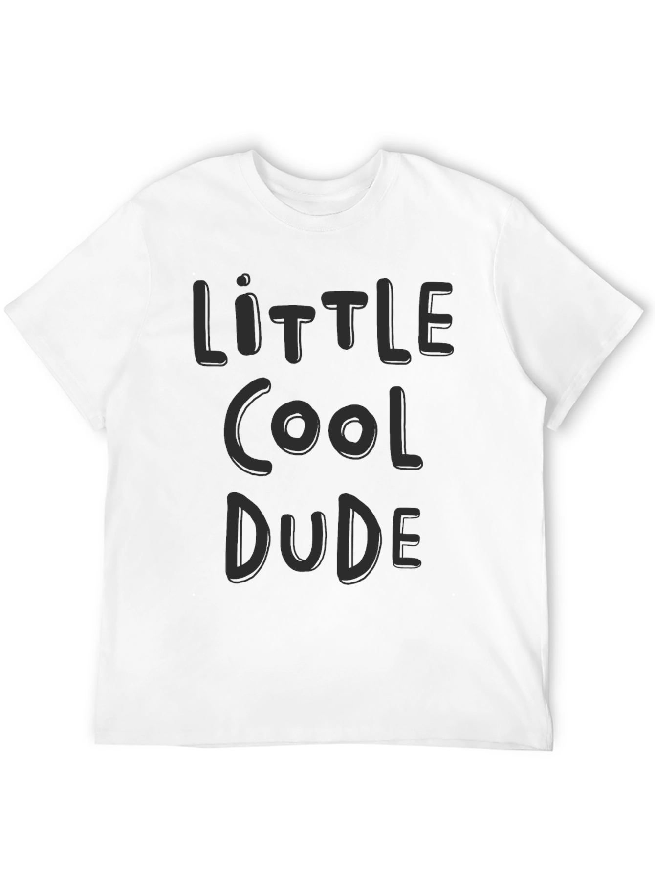 Little Cool Dude Black Graphic Tee