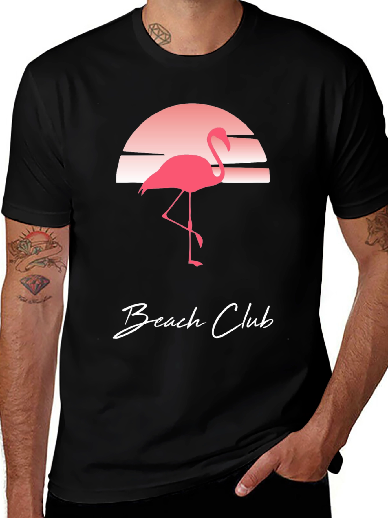 Beach Club Flamingo Graphic Tee