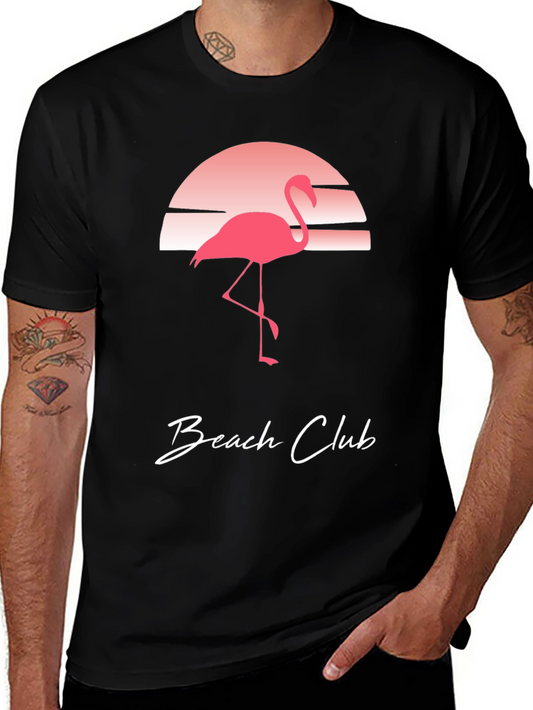 Beach Club Flamingo Graphic Tee