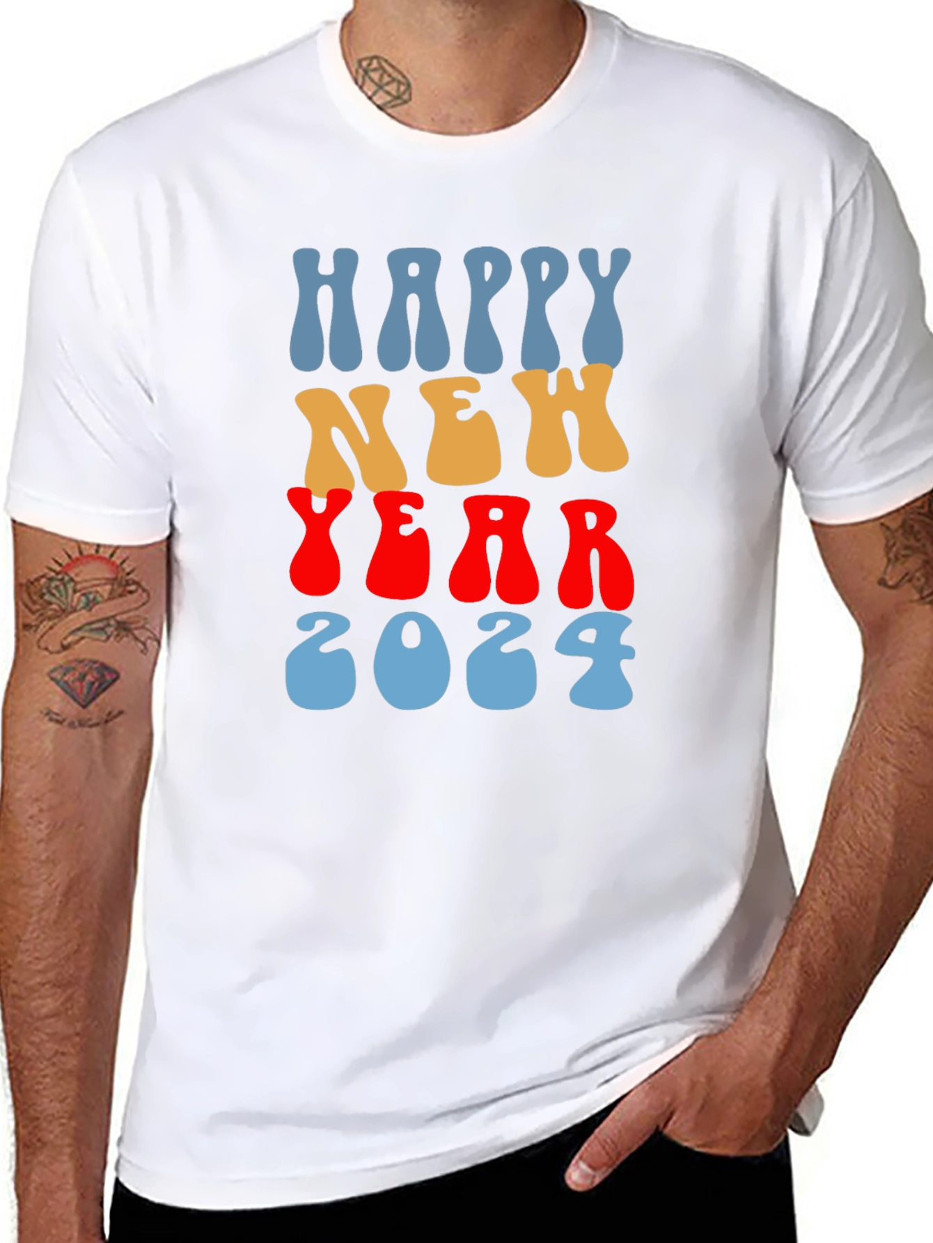 Happy New Year 2024 Graphic Tee