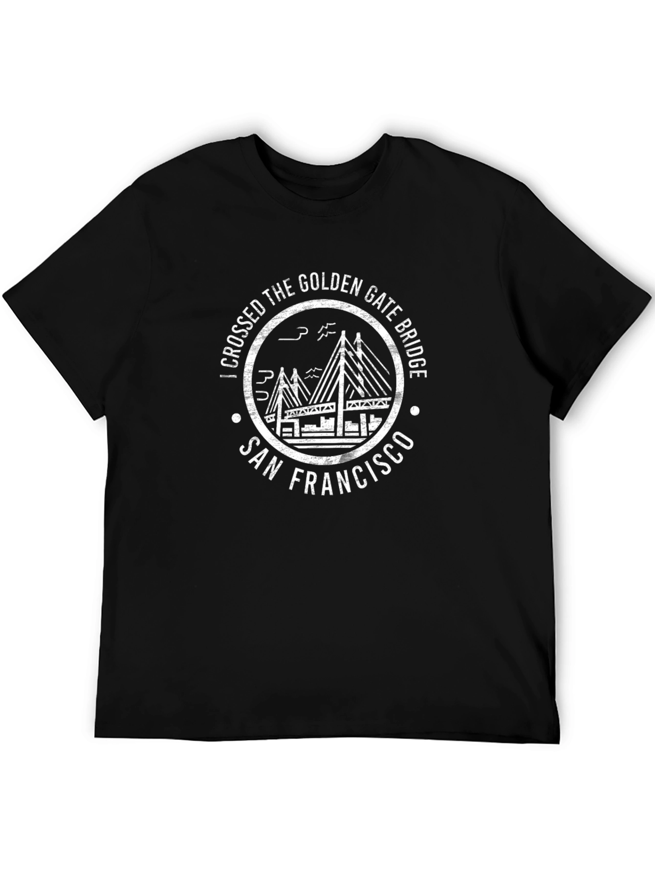 Golden Gate Bridge San Francisco Black T-Shirt