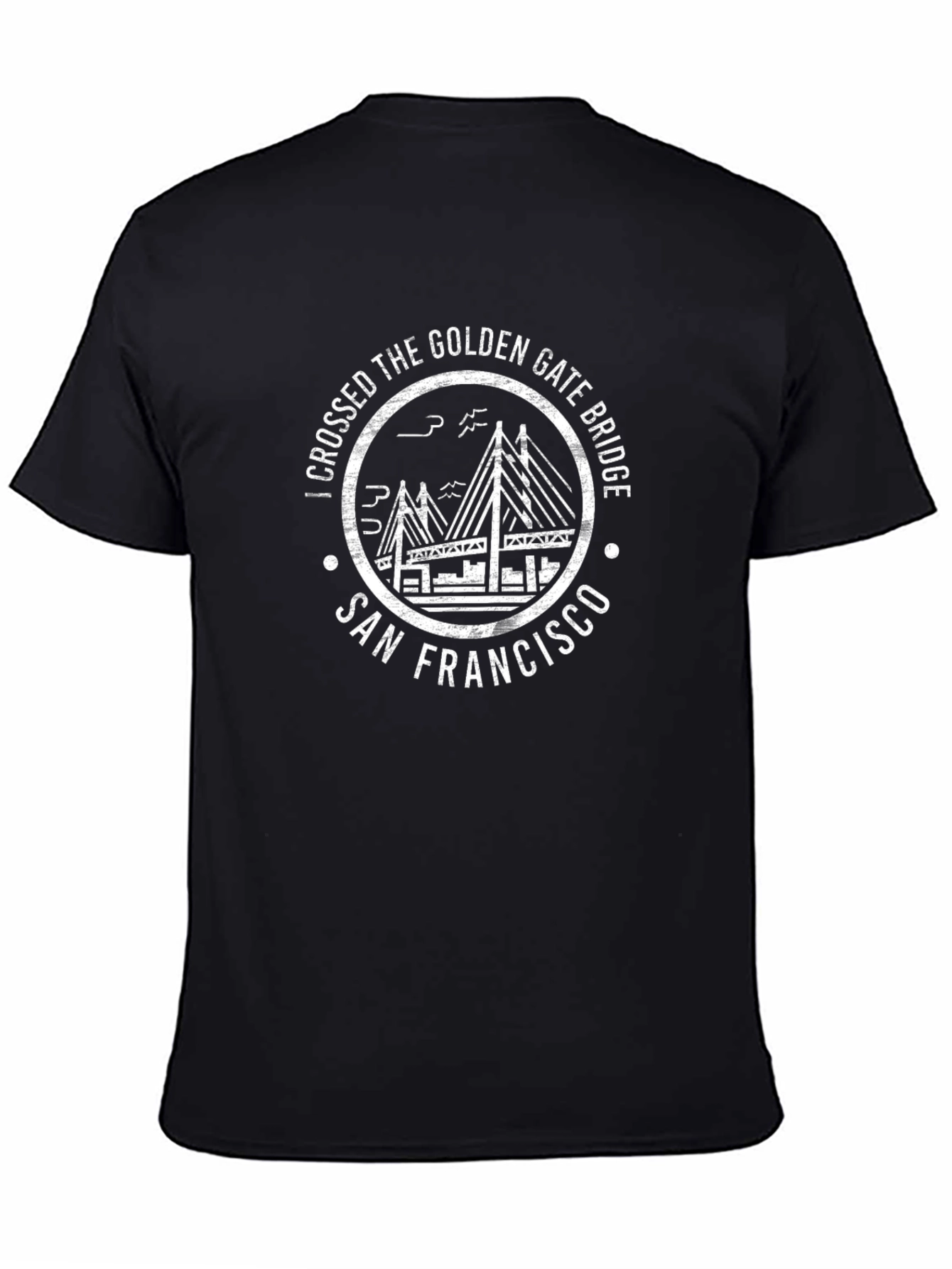 Golden Gate Bridge San Francisco Black T-Shirt