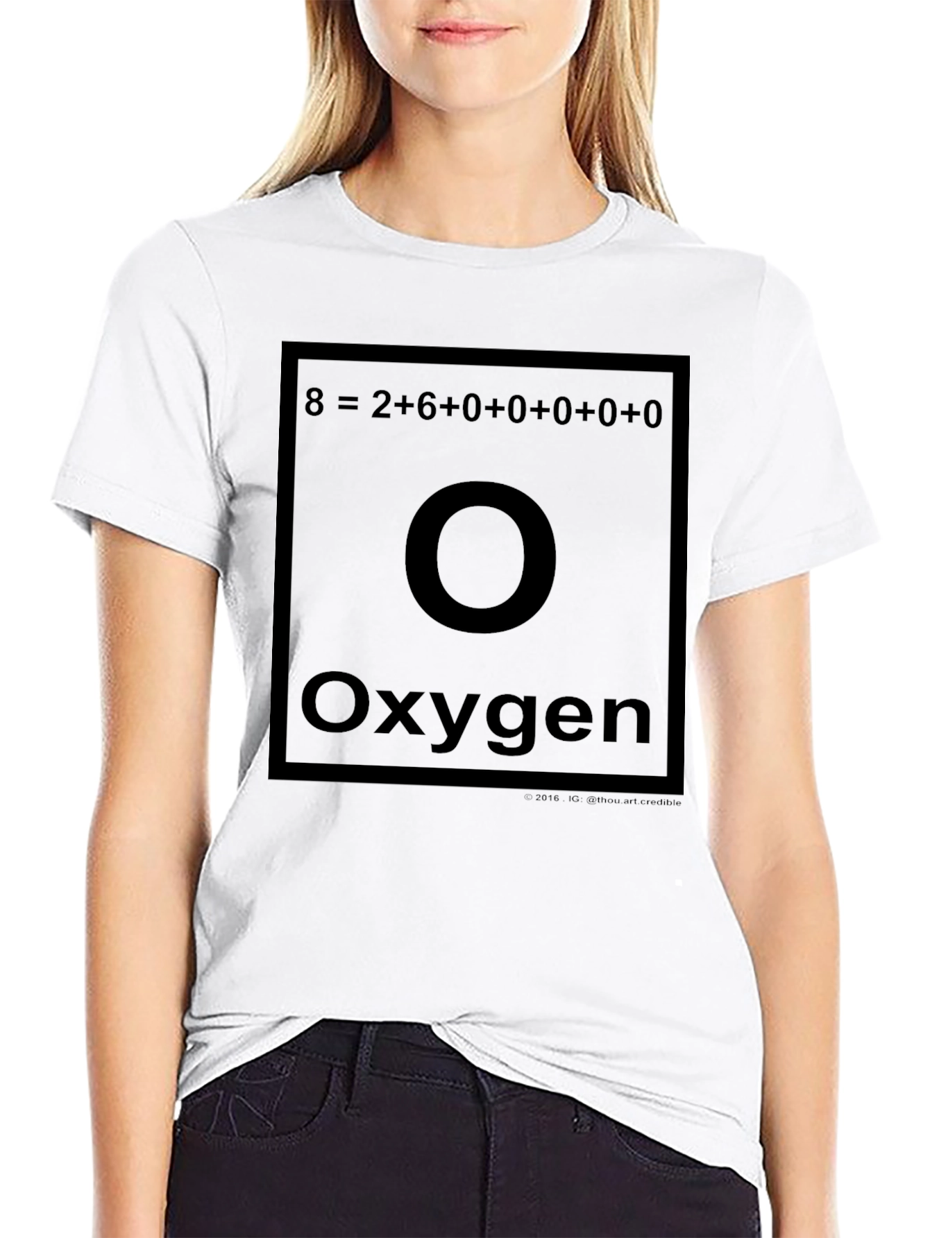 Oxygen Periodic Table T-Shirt Funny Chemistry Tee