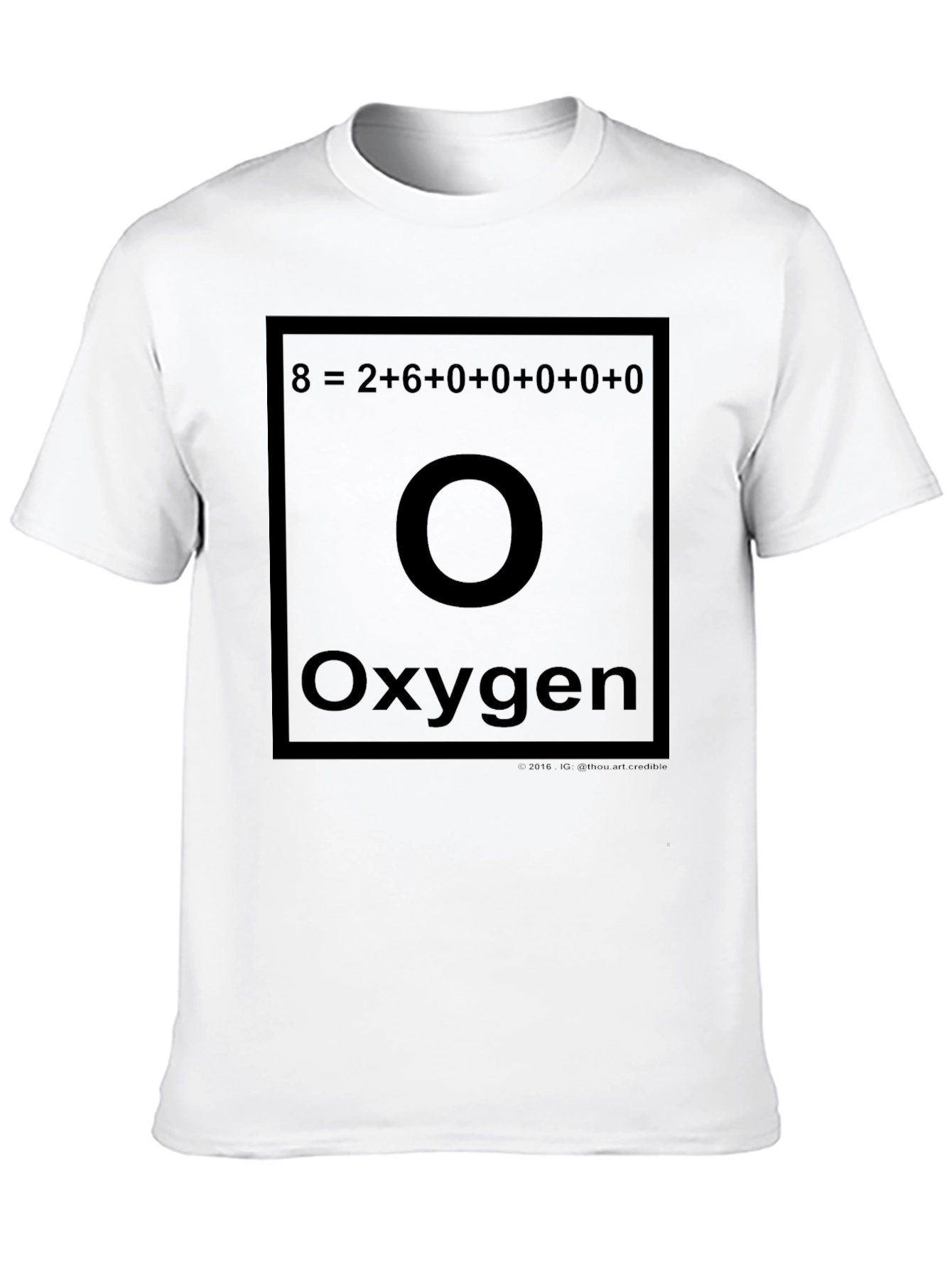 Oxygen Periodic Table T-Shirt Funny Chemistry Tee