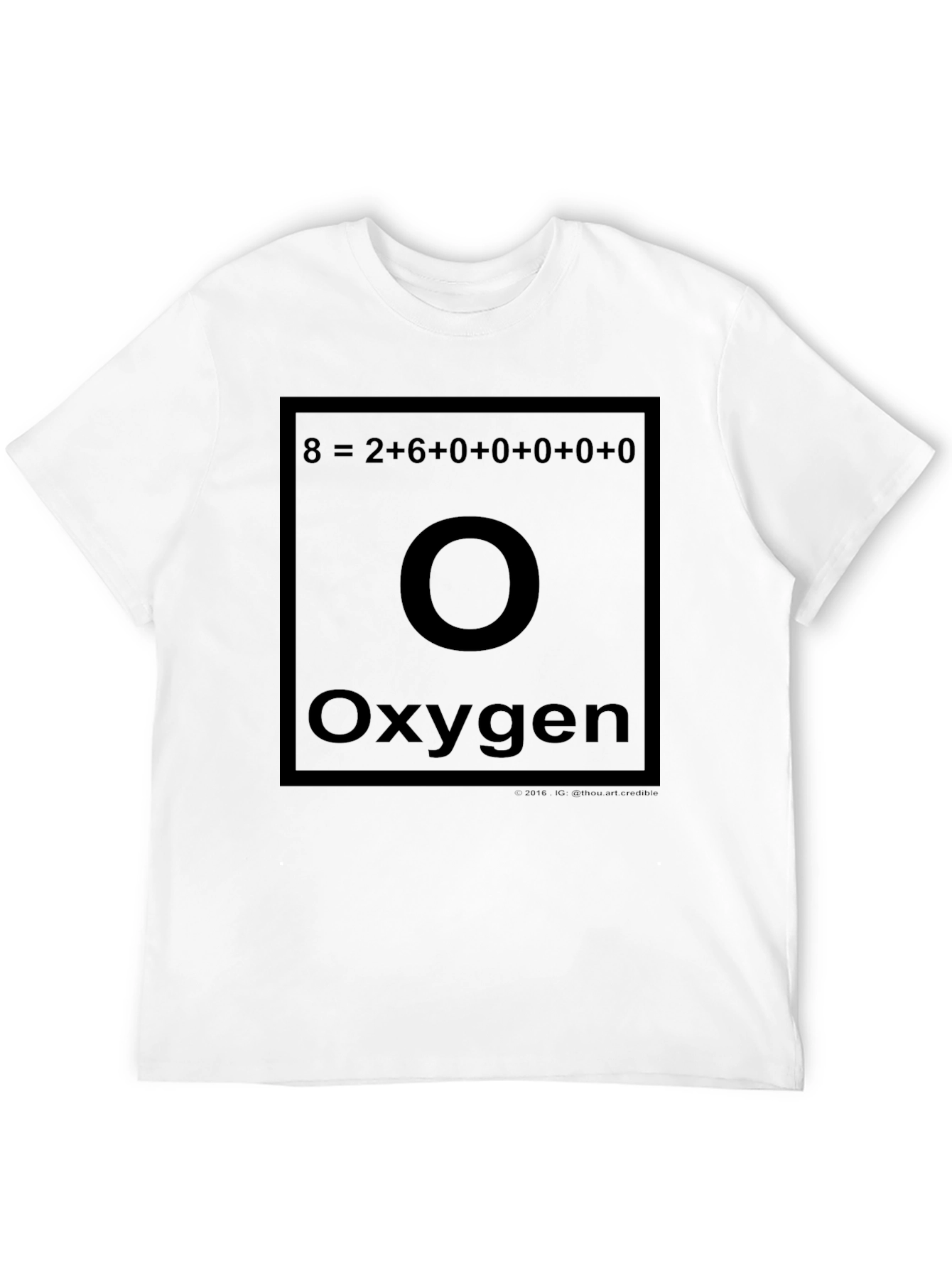 Oxygen Periodic Table T-Shirt Funny Chemistry Tee