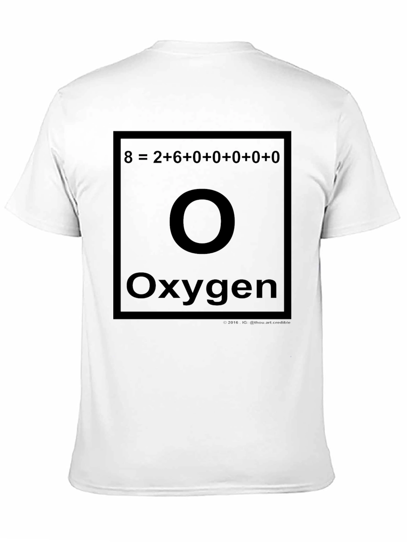 Oxygen Periodic Table T-Shirt Funny Chemistry Tee