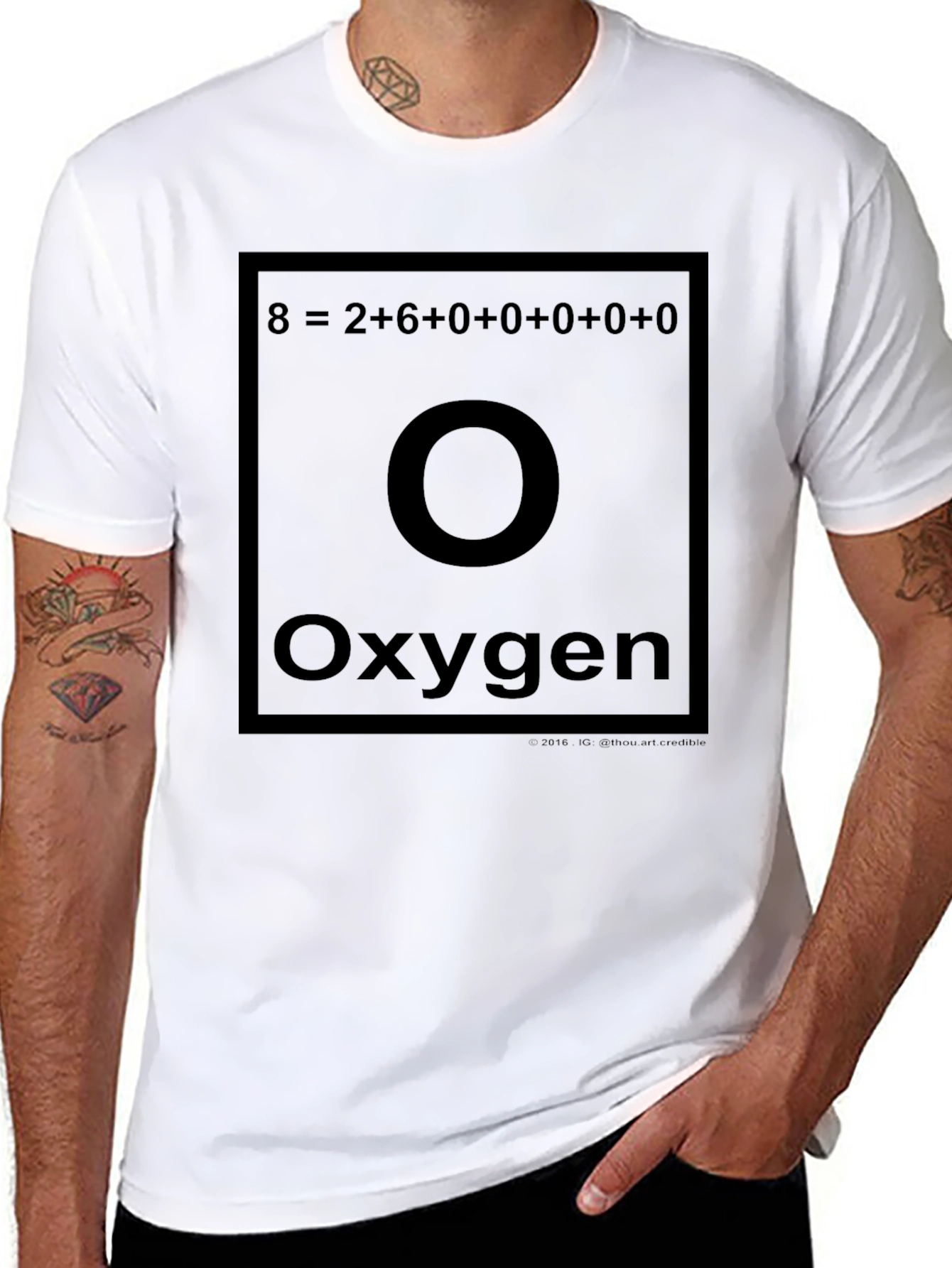 Oxygen Periodic Table T-Shirt Funny Chemistry Tee