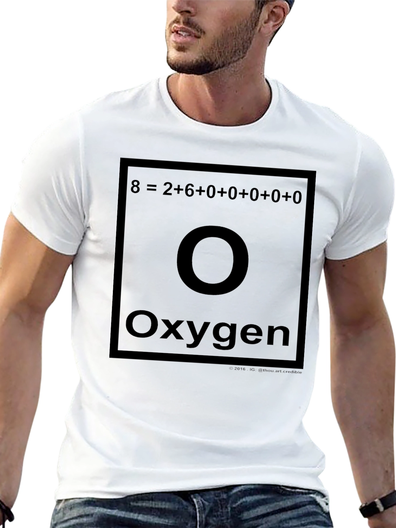 Oxygen Periodic Table T-Shirt Funny Chemistry Tee