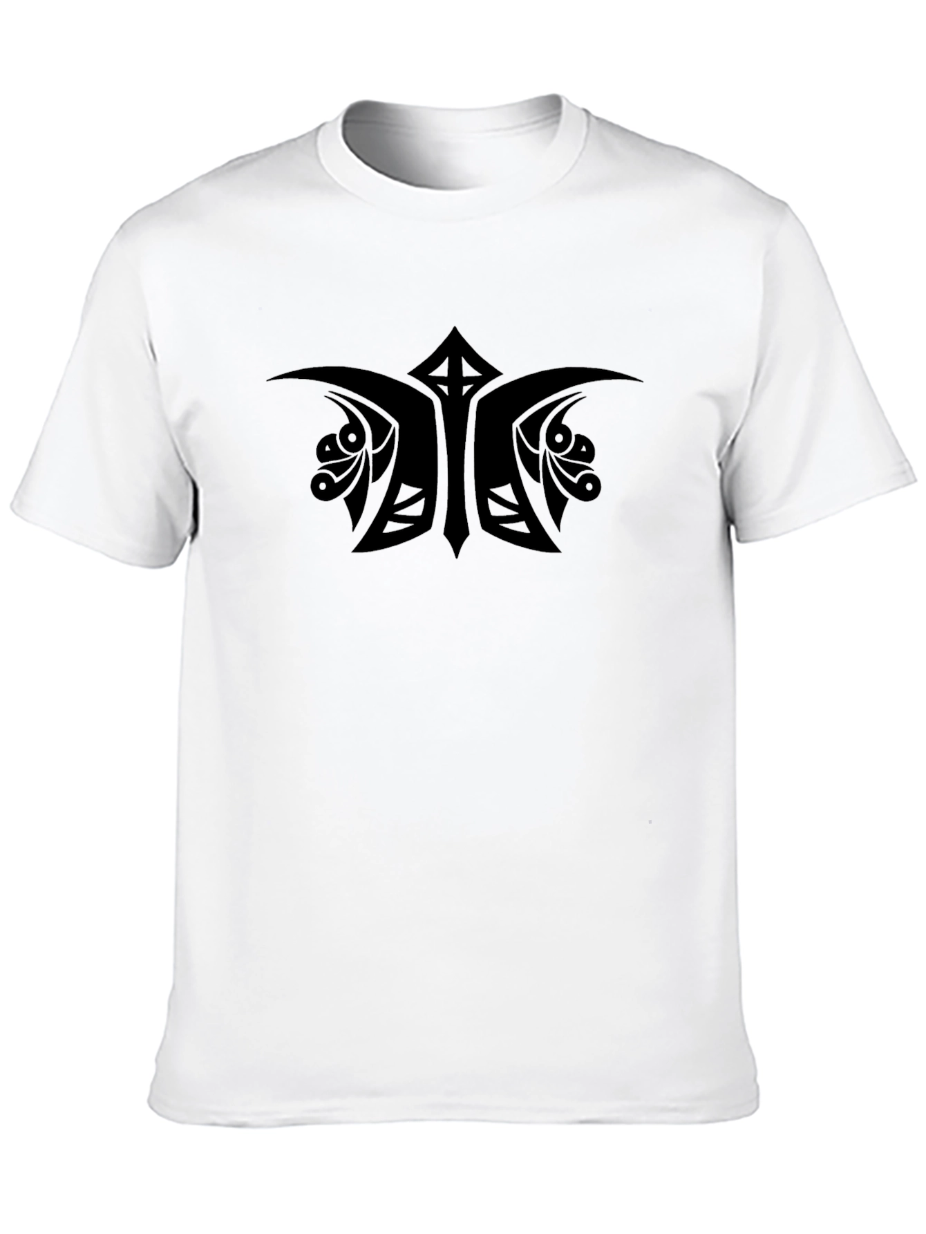Black Tribal Graphic Tee - Stylish Casual Wear
