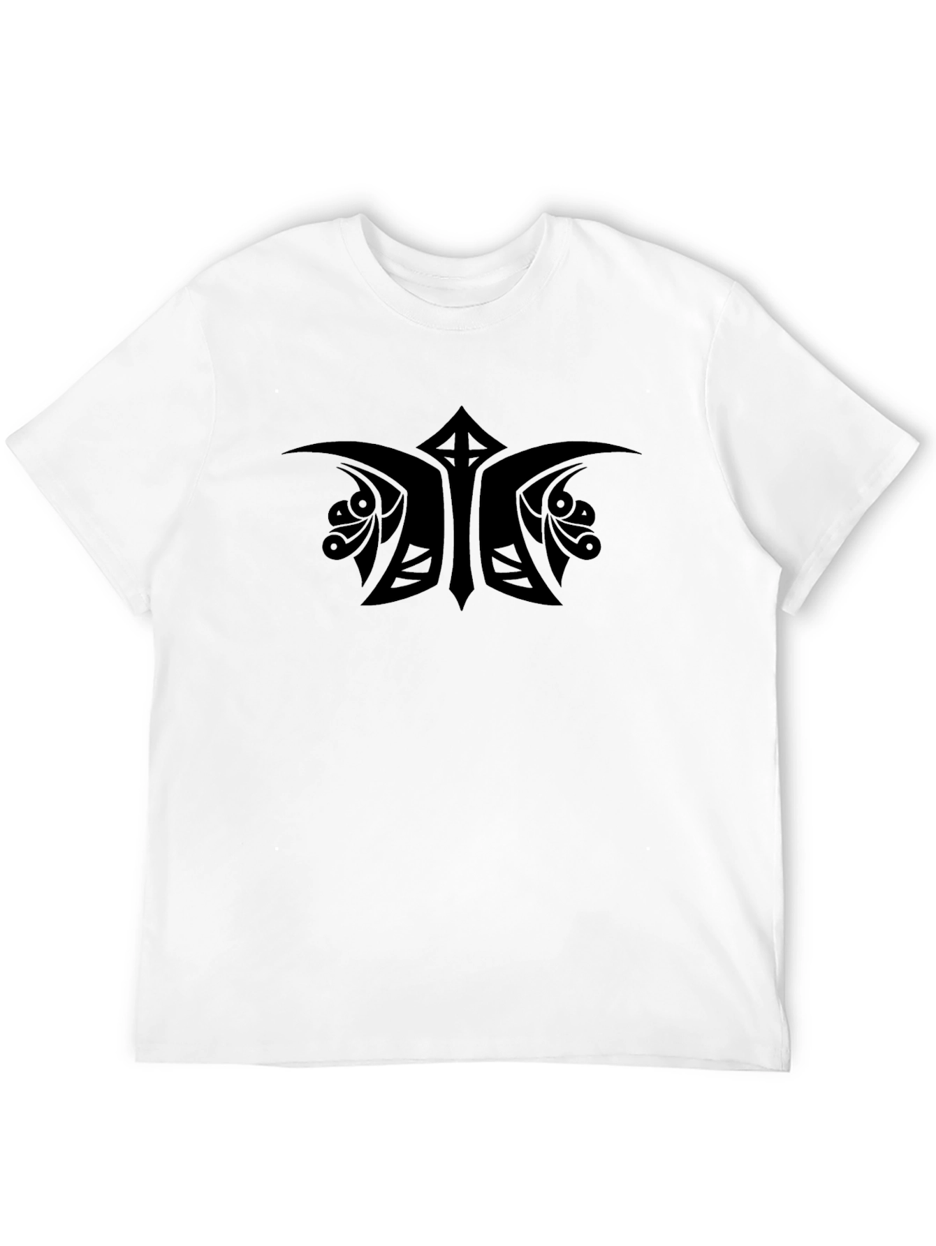 Black Tribal Graphic Tee - Stylish Casual Wear