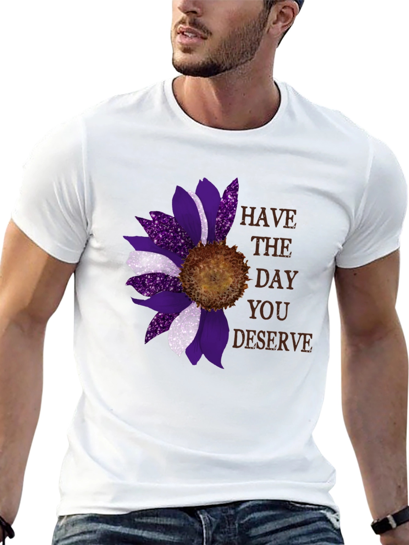 Sunflower Have The Day You Deserve Graphic Tee