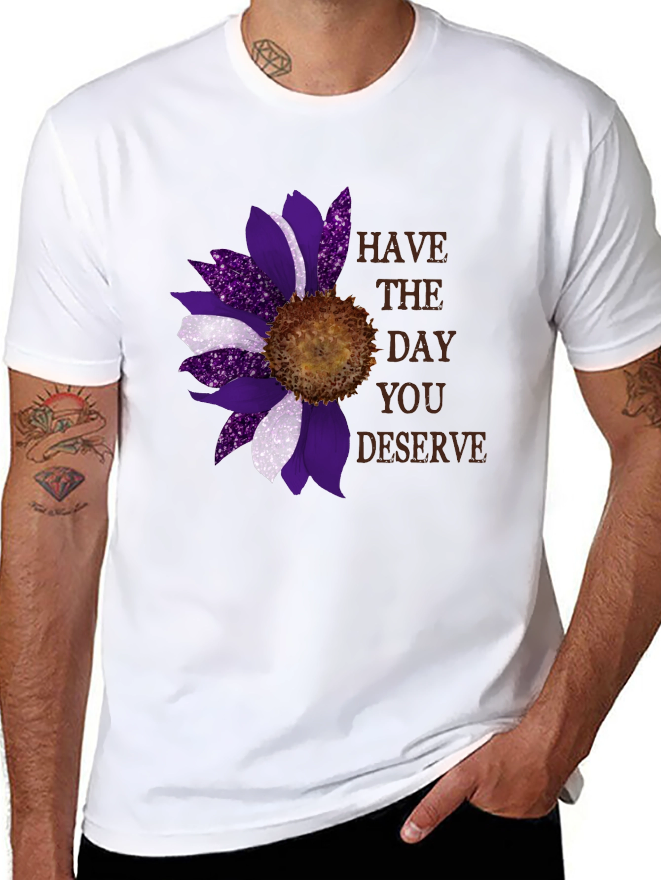 Sunflower Have The Day You Deserve Graphic Tee