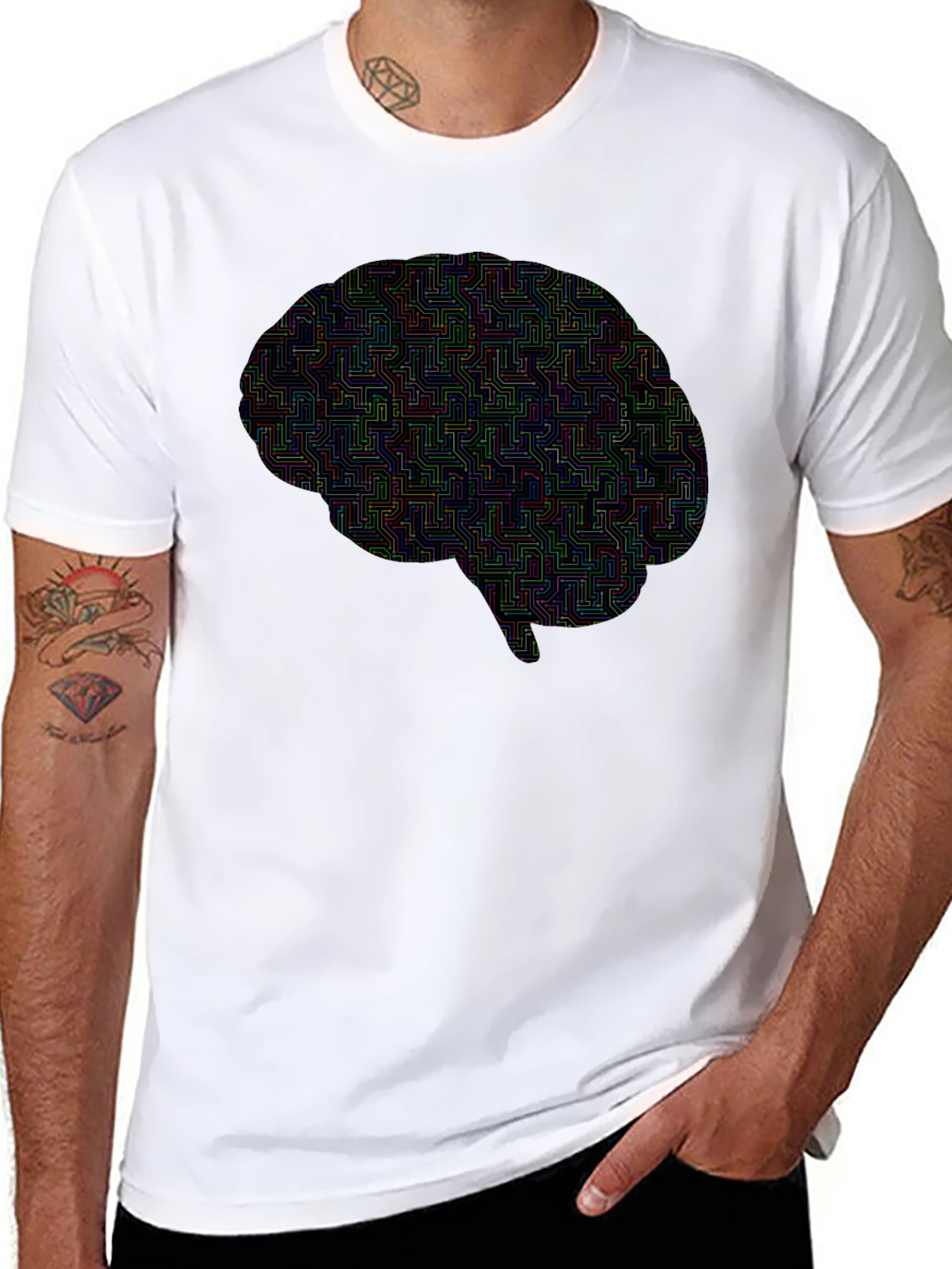Brain Circuit Graphic T-Shirt