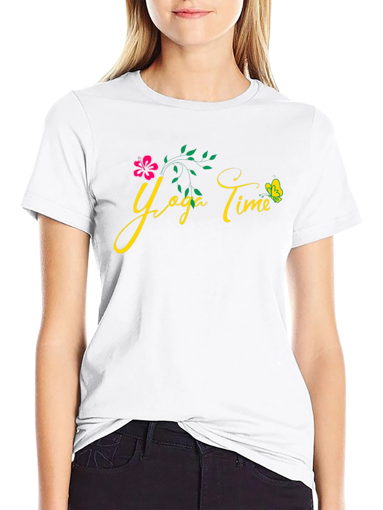 Yoga Time Graphic Tee - Mens Black T-Shirt