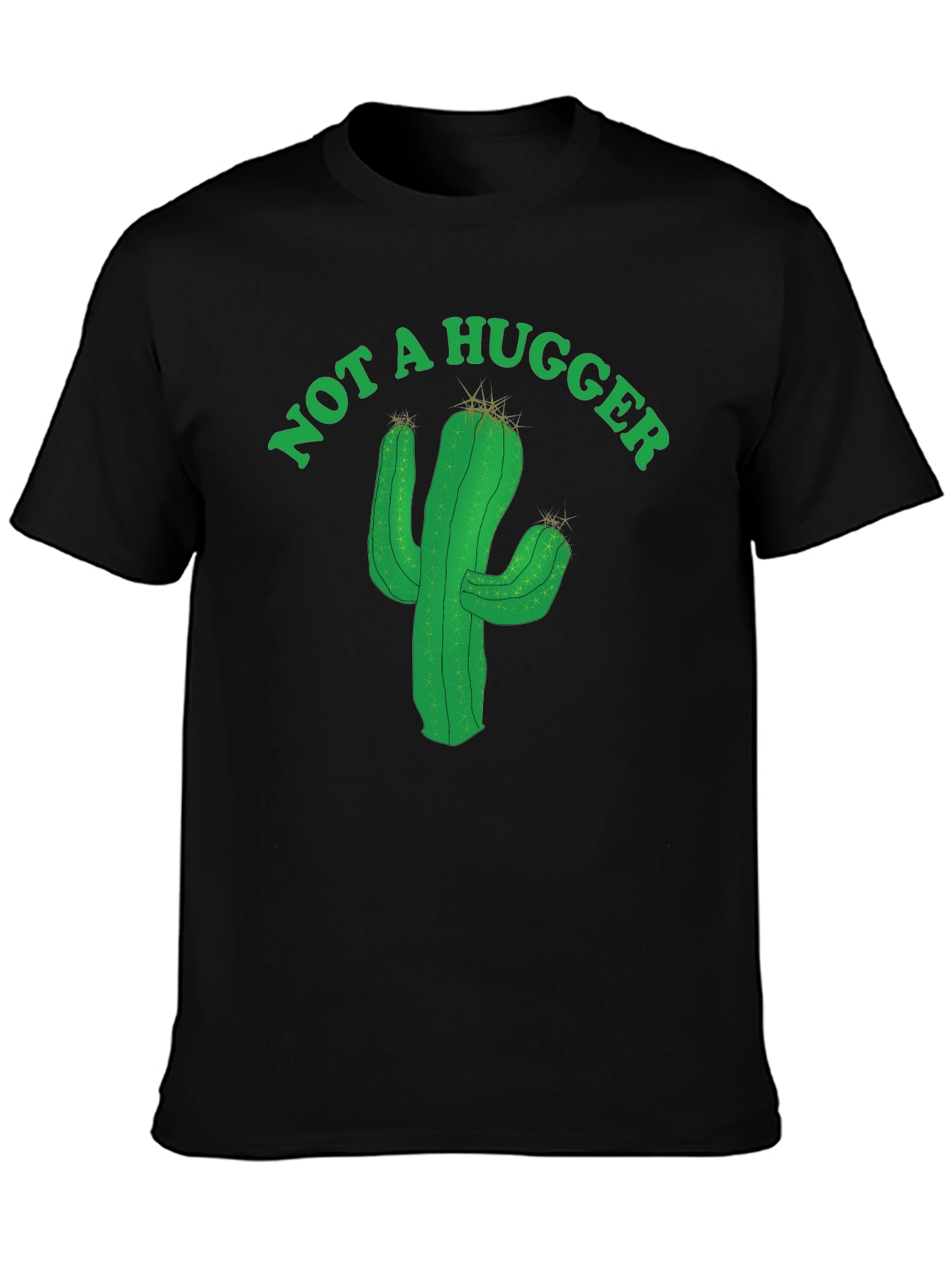 Not A Hugger Cactus Graphic Tee
