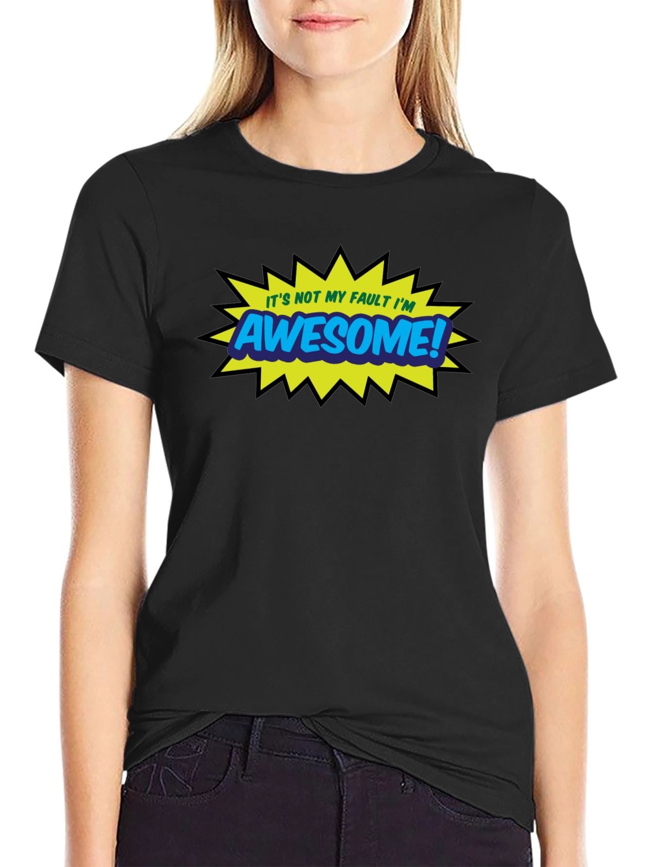 Awesome Graphic Tee - Black Casual T-Shirt