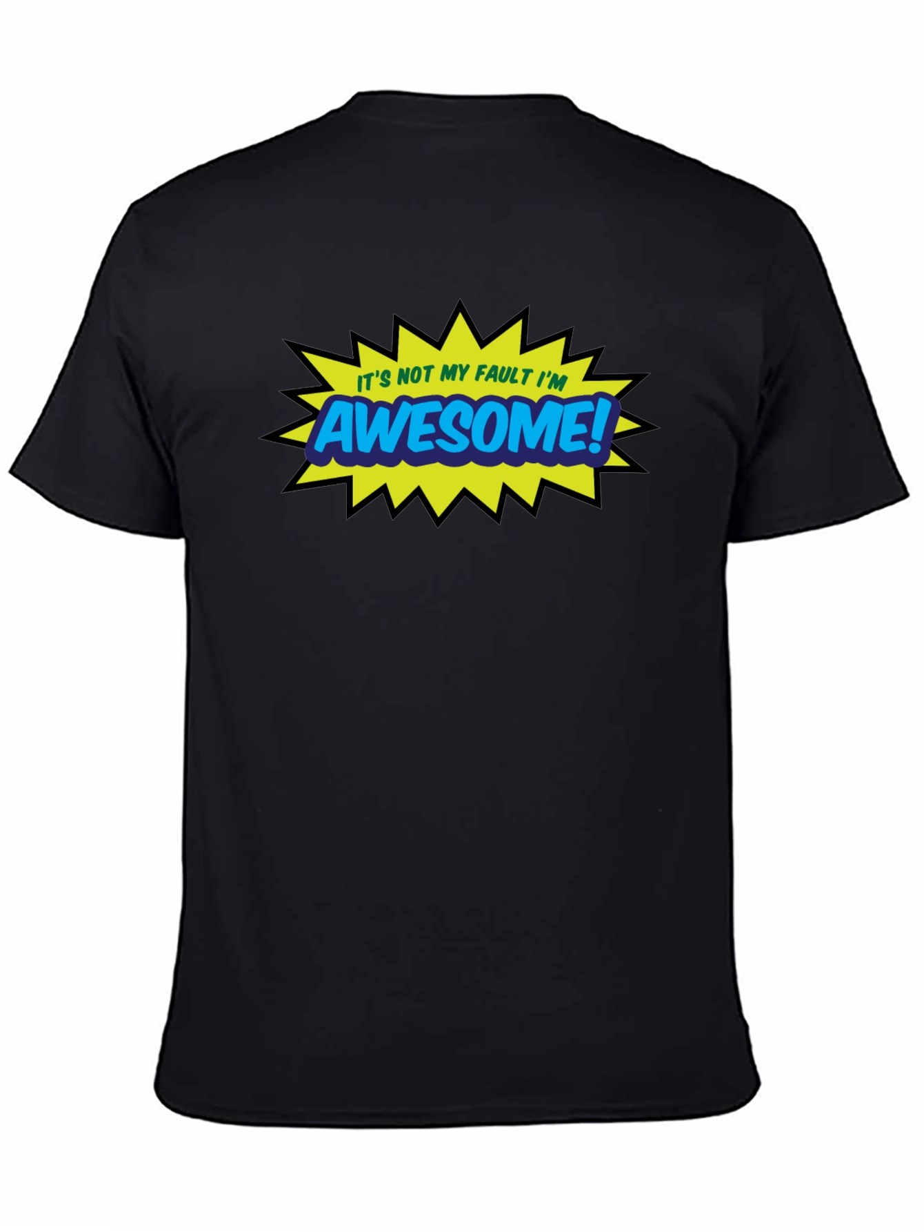 Awesome Graphic Tee - Black Casual T-Shirt