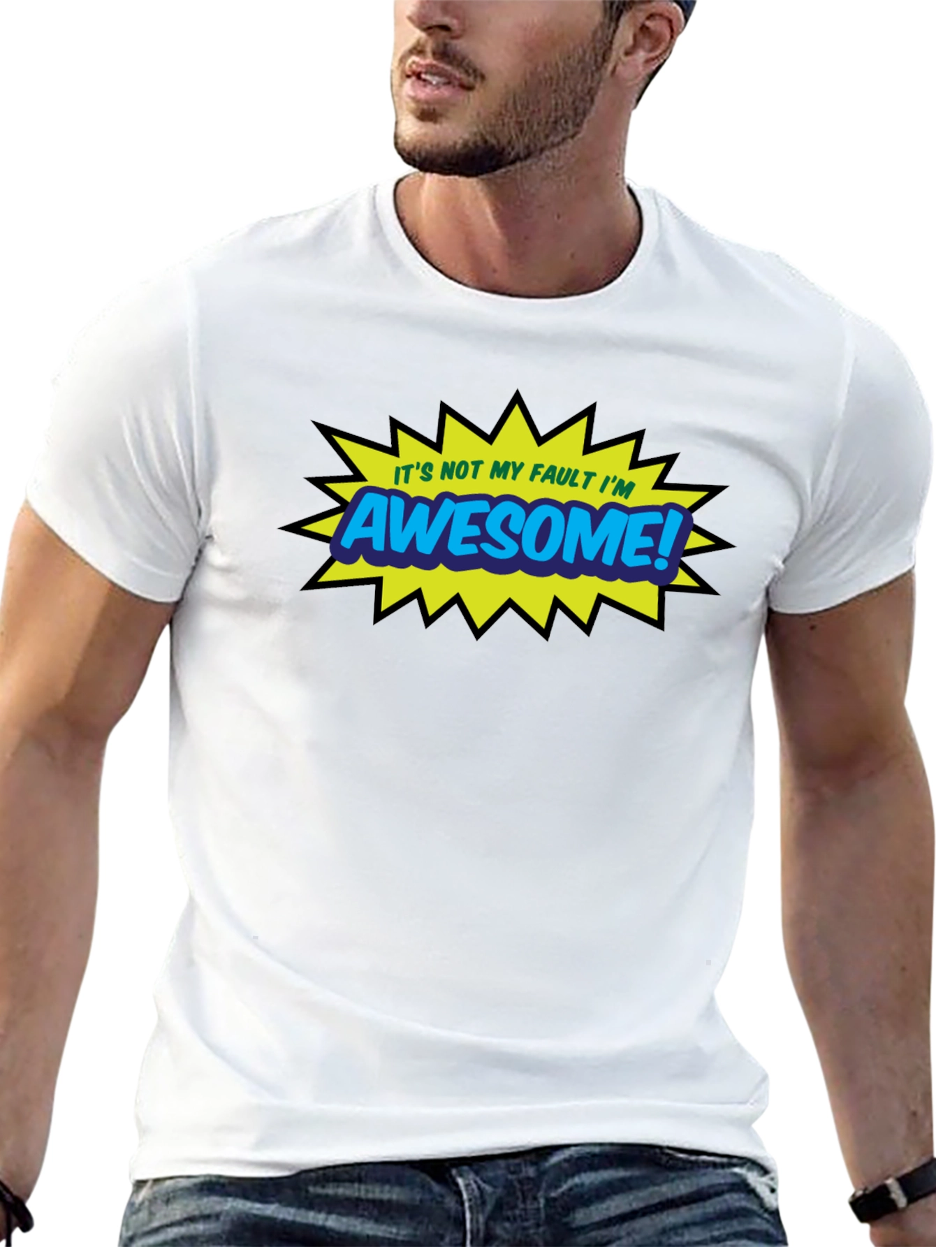 Awesome Graphic Tee - Black Casual T-Shirt