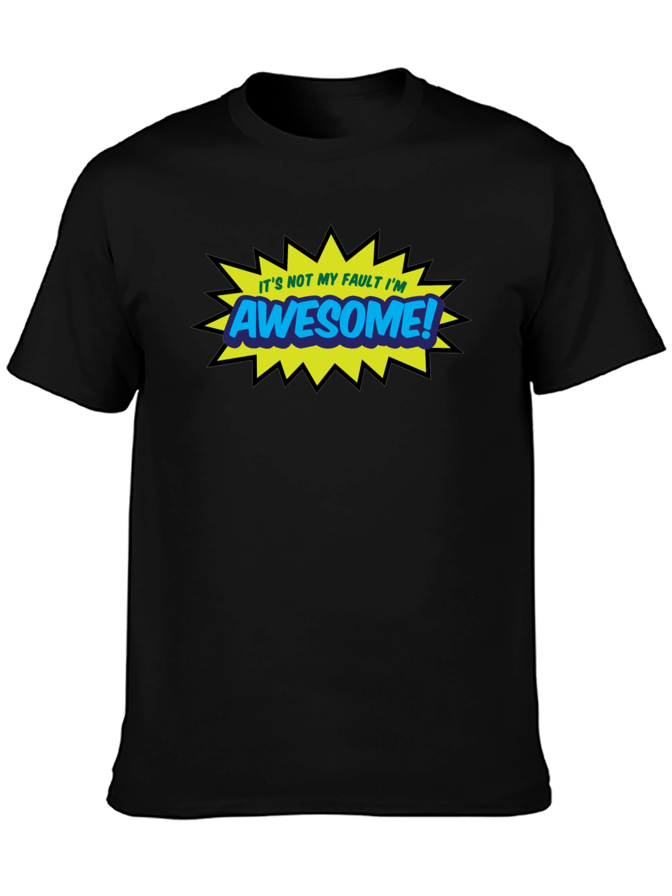 Awesome Graphic Tee - Black Casual T-Shirt