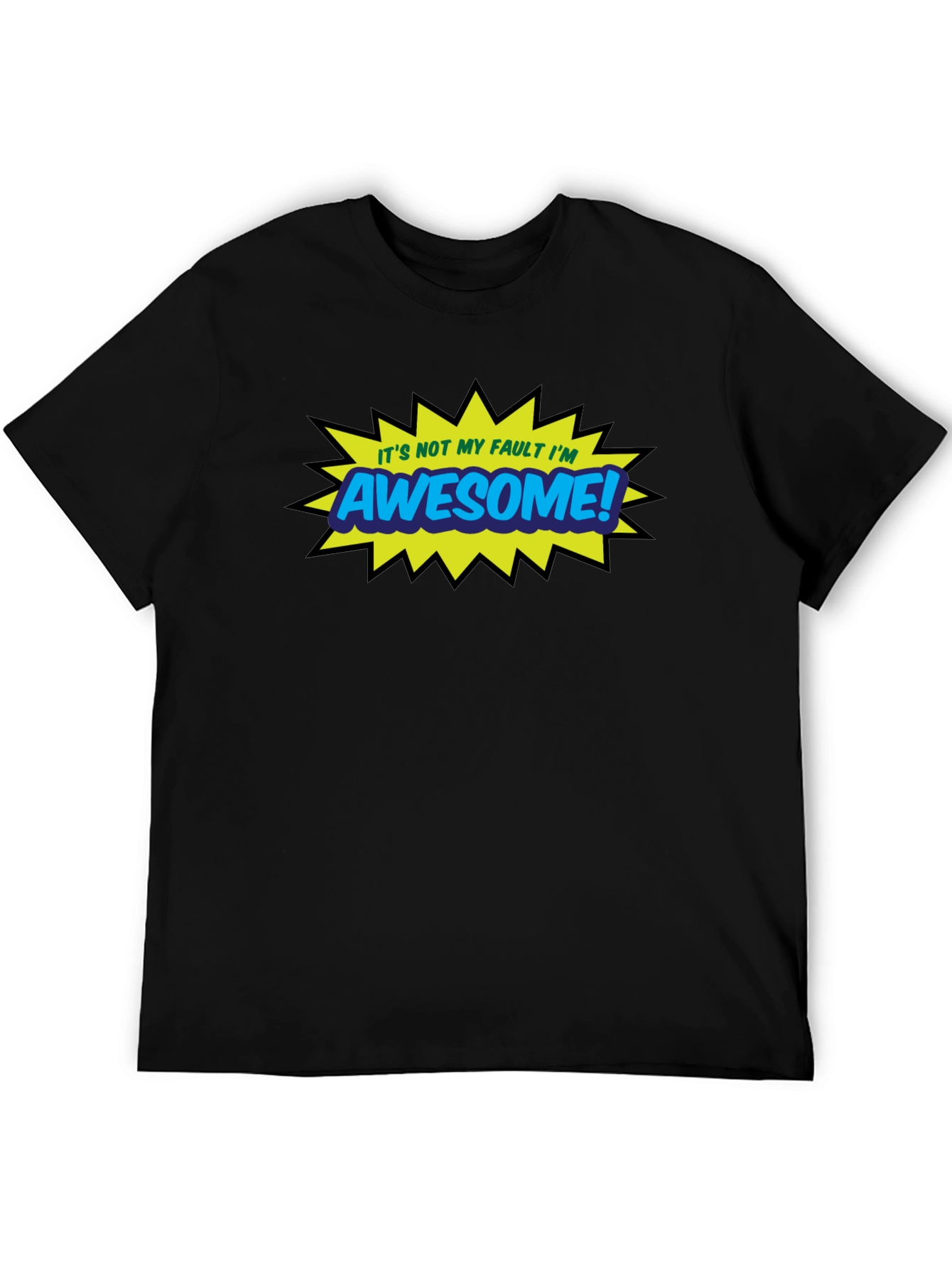 Awesome Graphic Tee - Black Casual T-Shirt