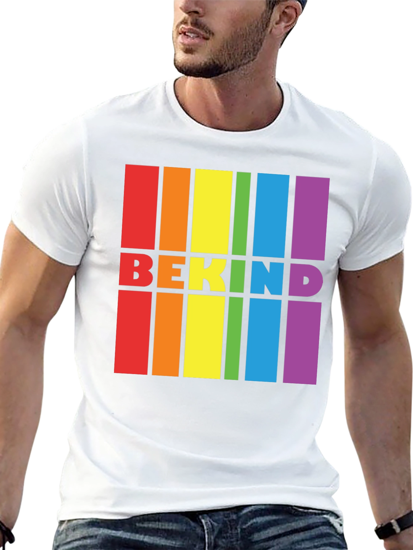 Be Kind Pride T-Shirt - Rainbow Graphic Tee