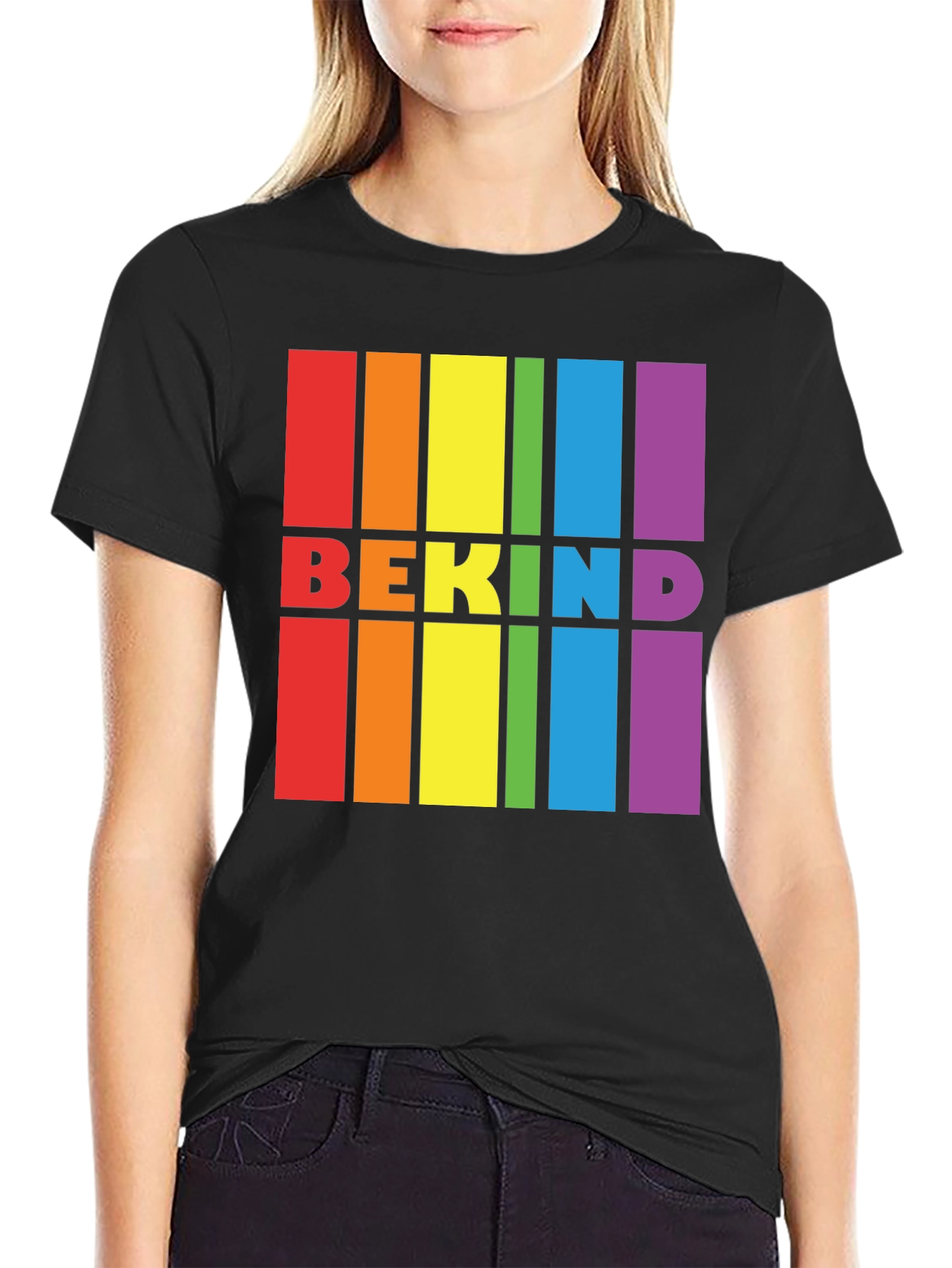 Be Kind Pride T-Shirt - Rainbow Graphic Tee