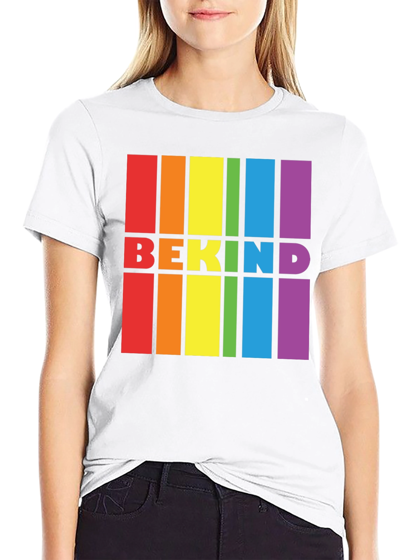 Be Kind Pride T-Shirt - Rainbow Graphic Tee