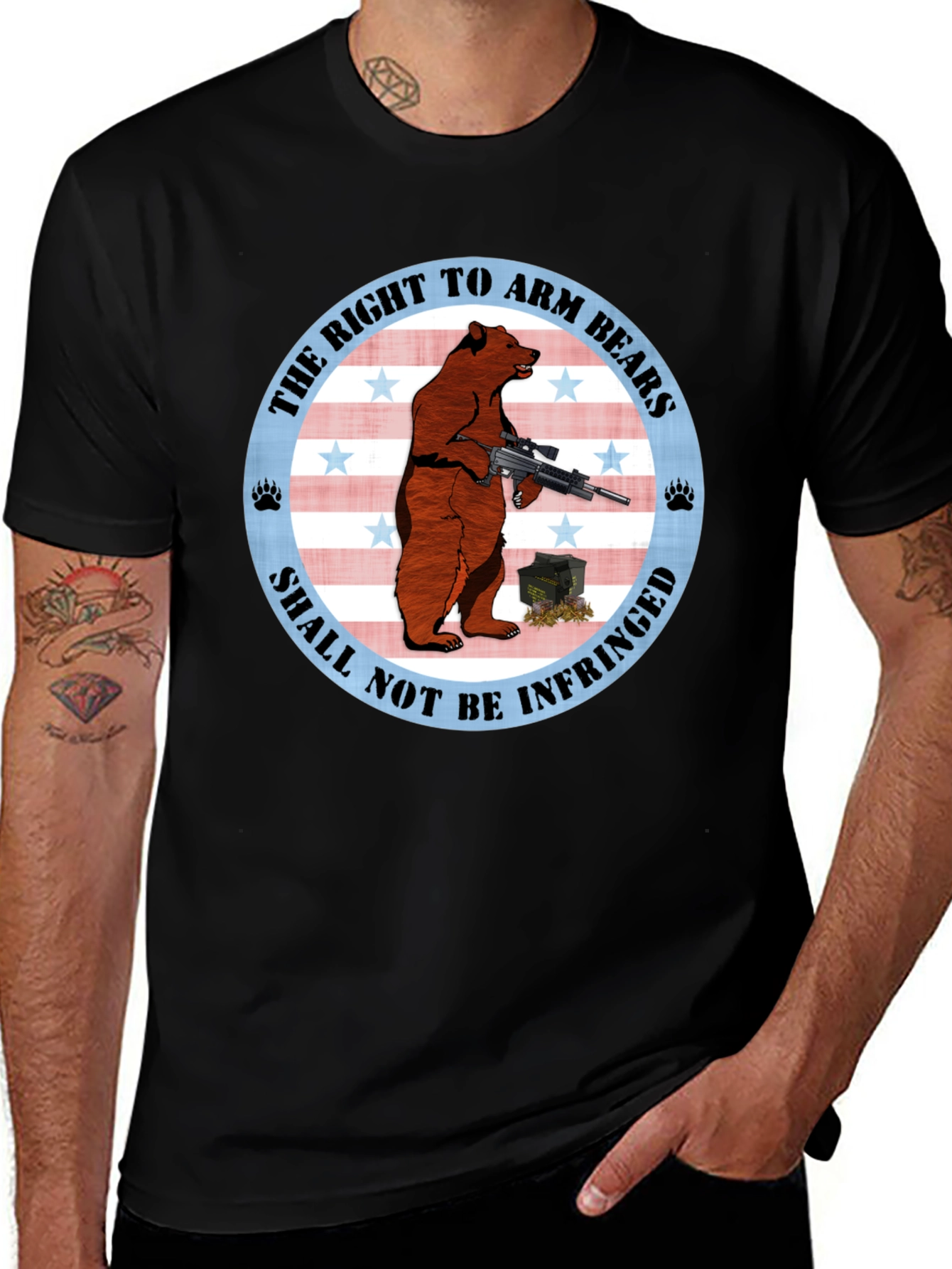 Right to Arm Bears T-Shirt - Patriotic Graphic Tee