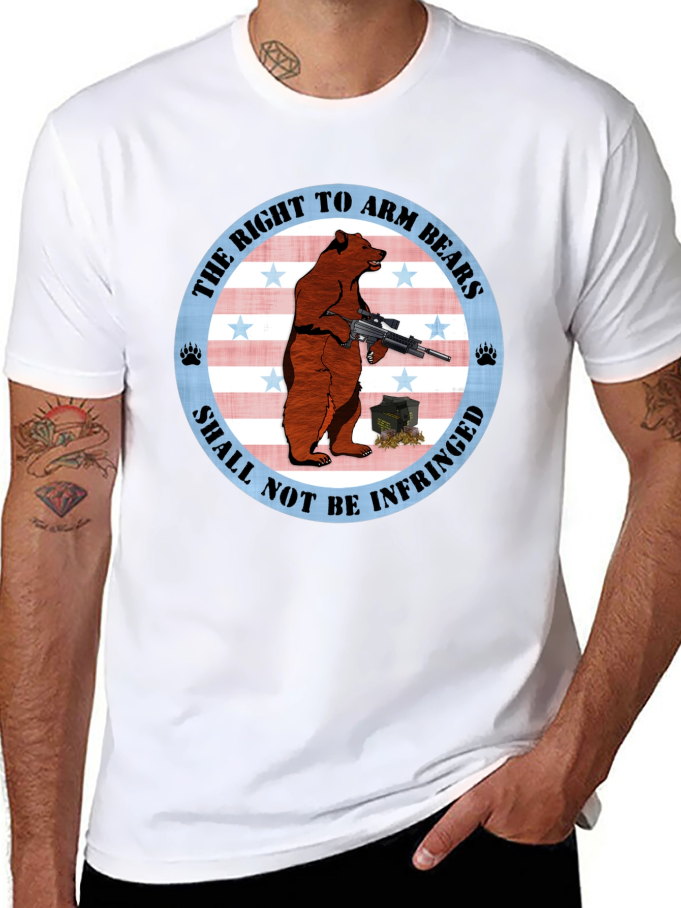 Right to Arm Bears T-Shirt - Patriotic Graphic Tee
