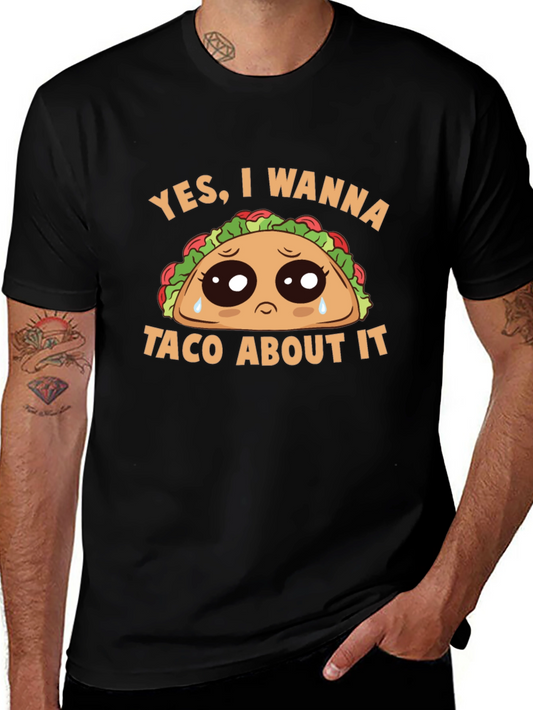 Sad Taco Graphic Tee - Wanna Taco About It?