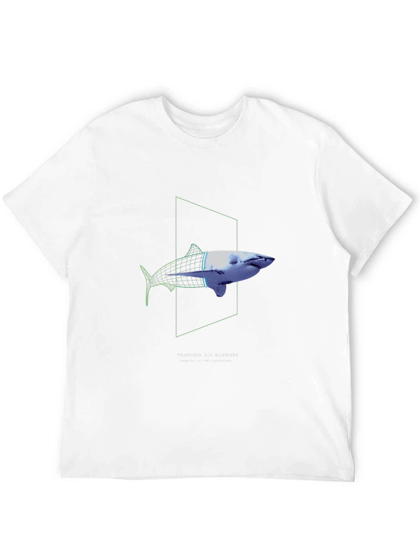 Transcend Barriers Shark Graphic Tee - Black