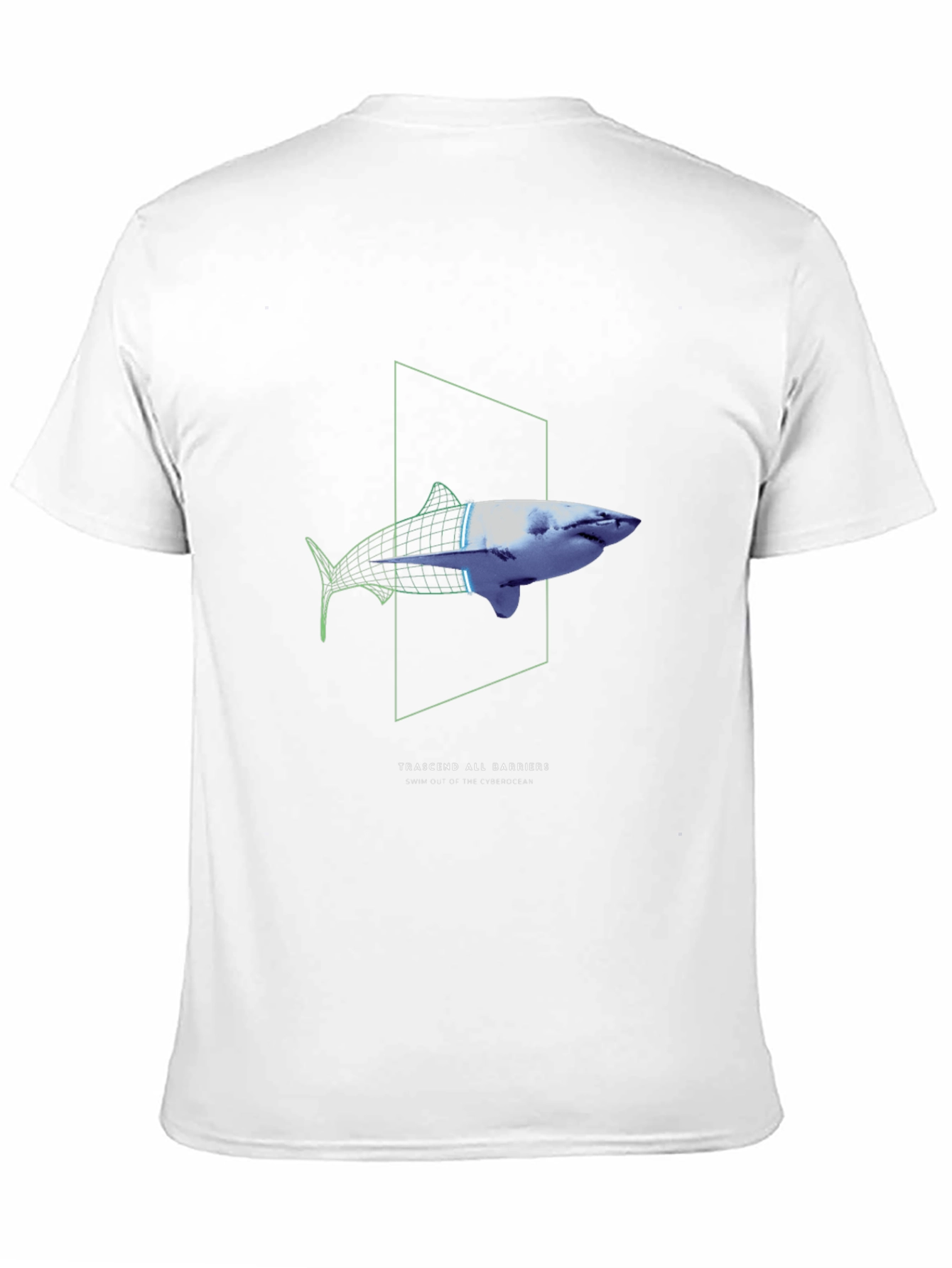 Transcend Barriers Shark Graphic Tee - Black