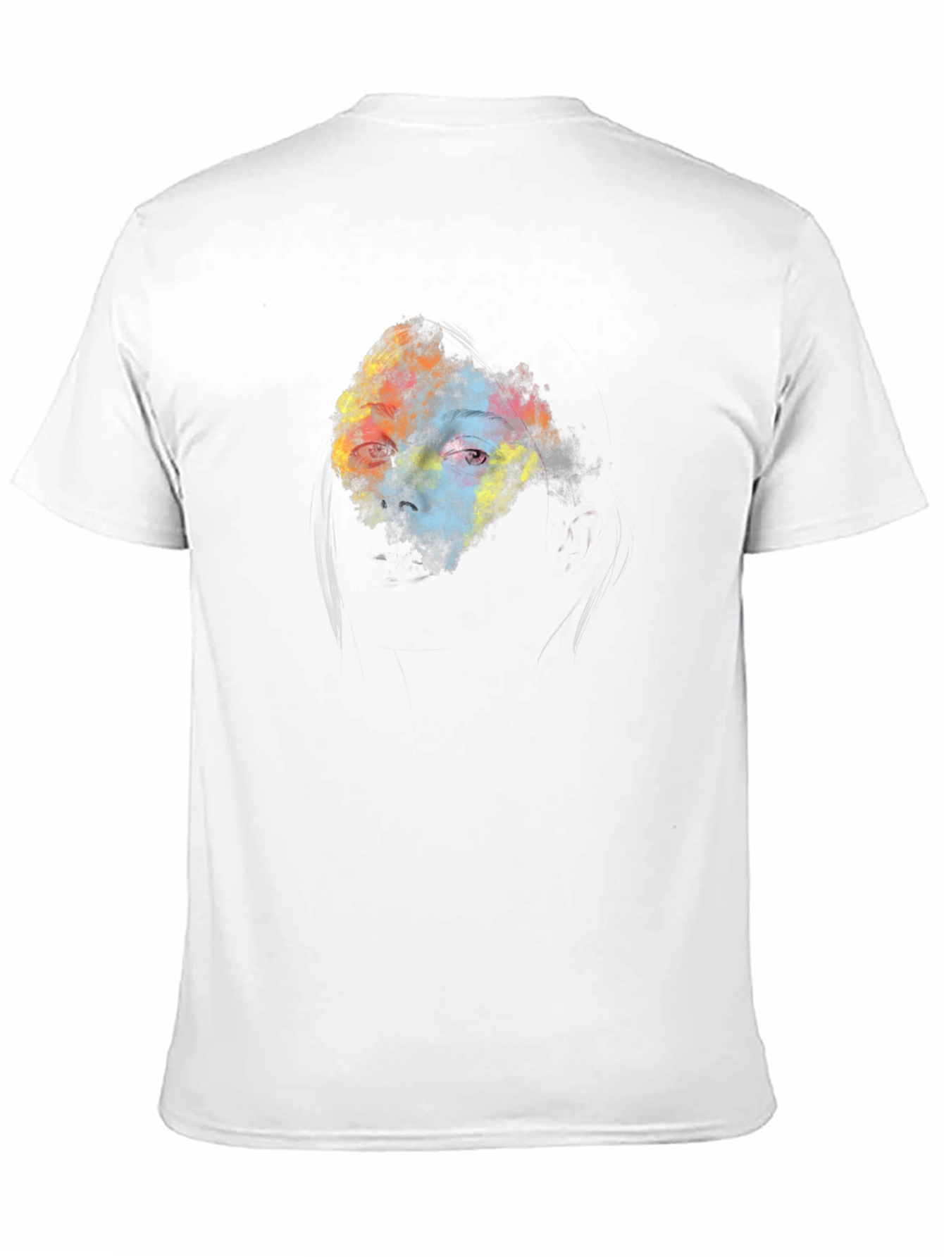 Abstract Eye Graphic Black T-Shirt