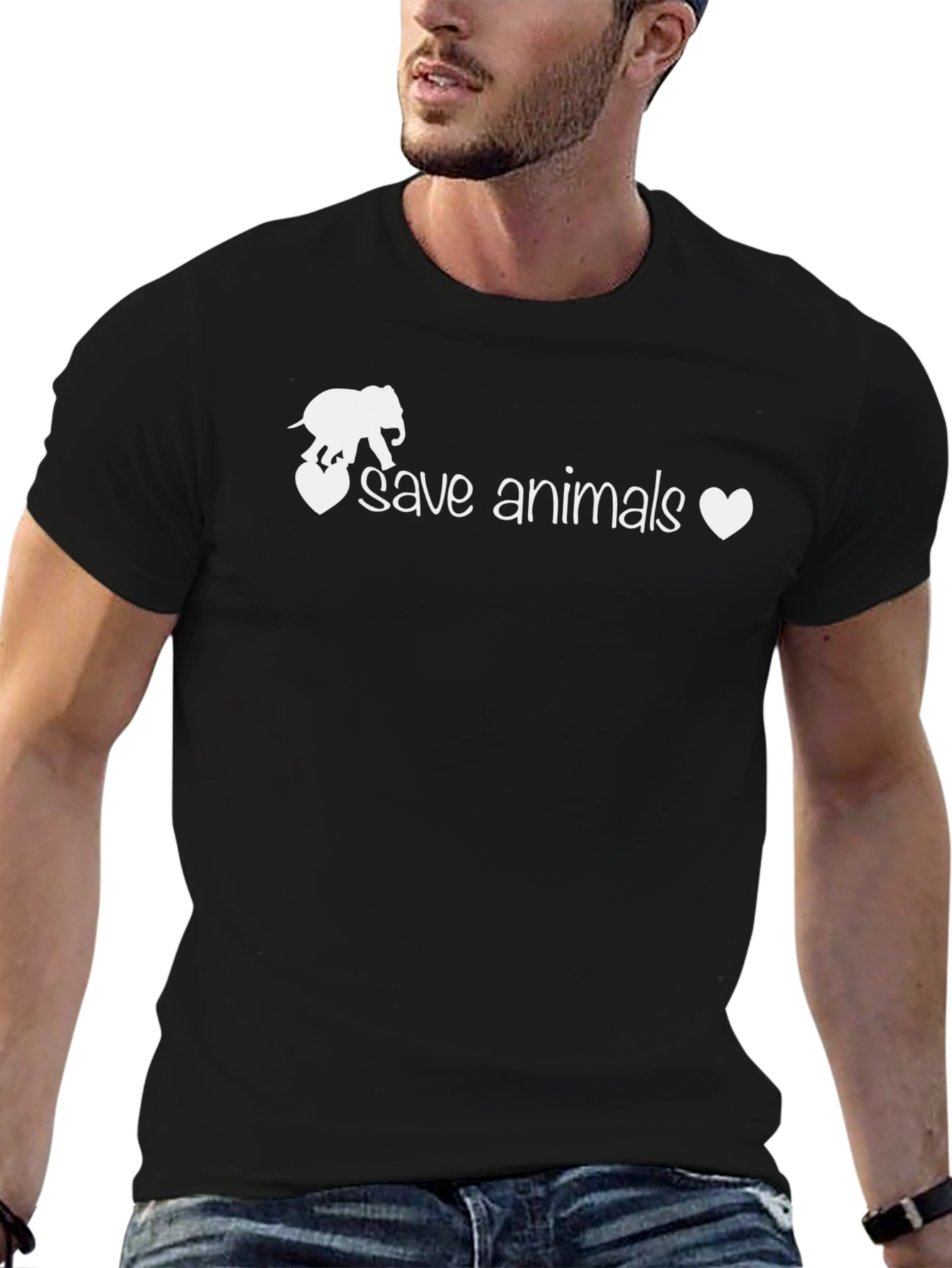 Save Animals Graphic T-Shirt