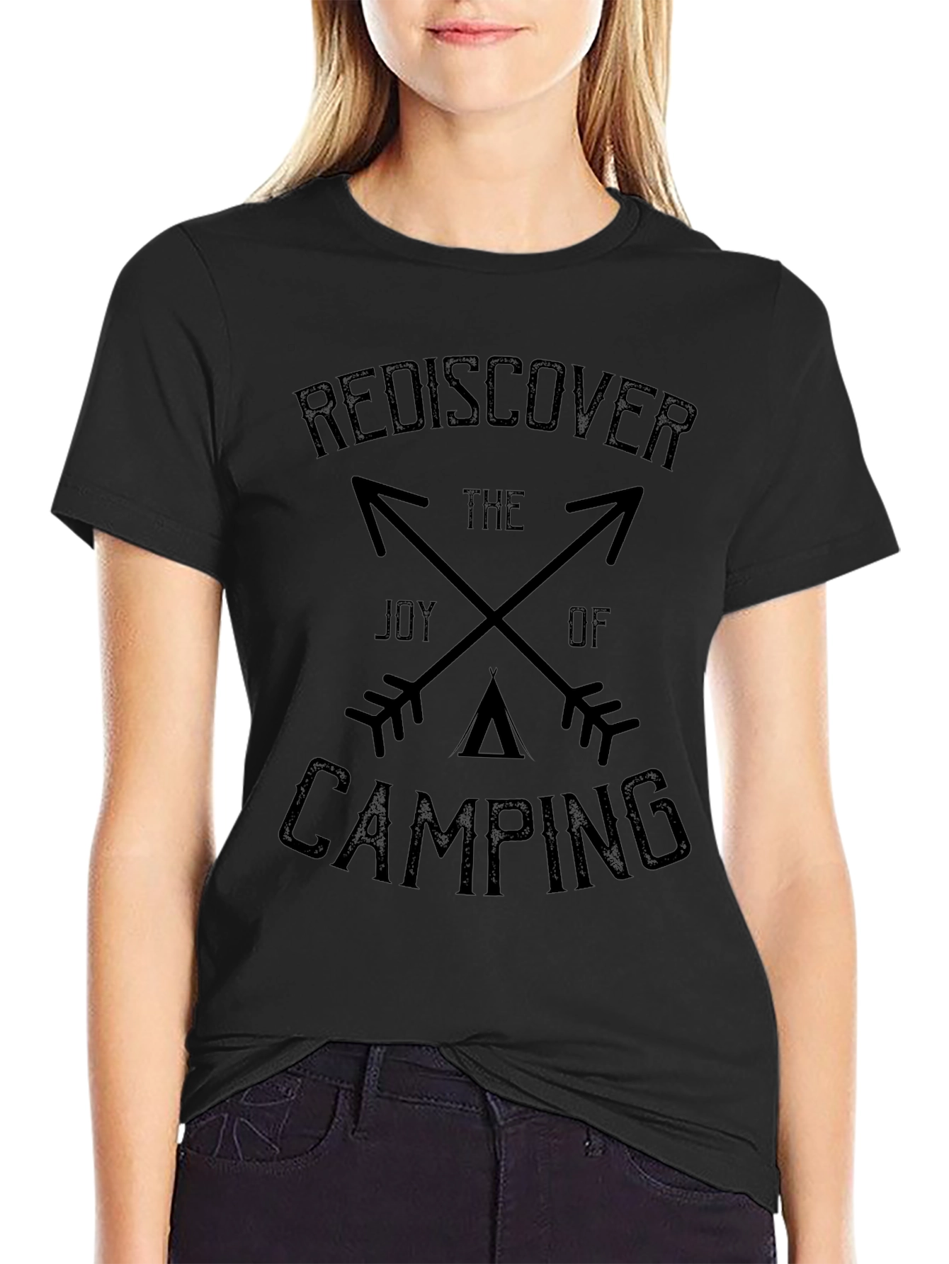 Rediscover Camping Graphic Tee - Black