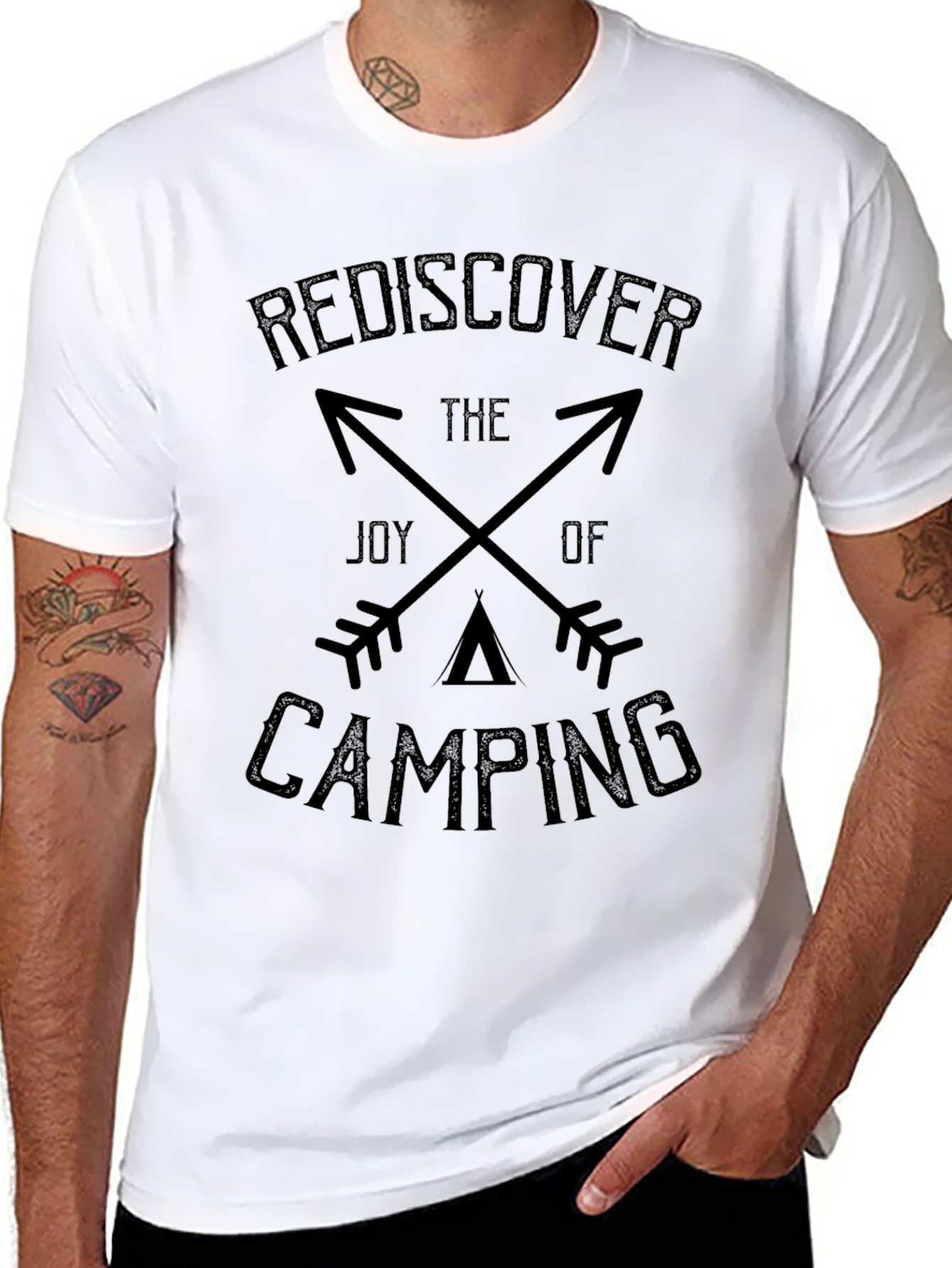Rediscover Camping Graphic Tee - Black