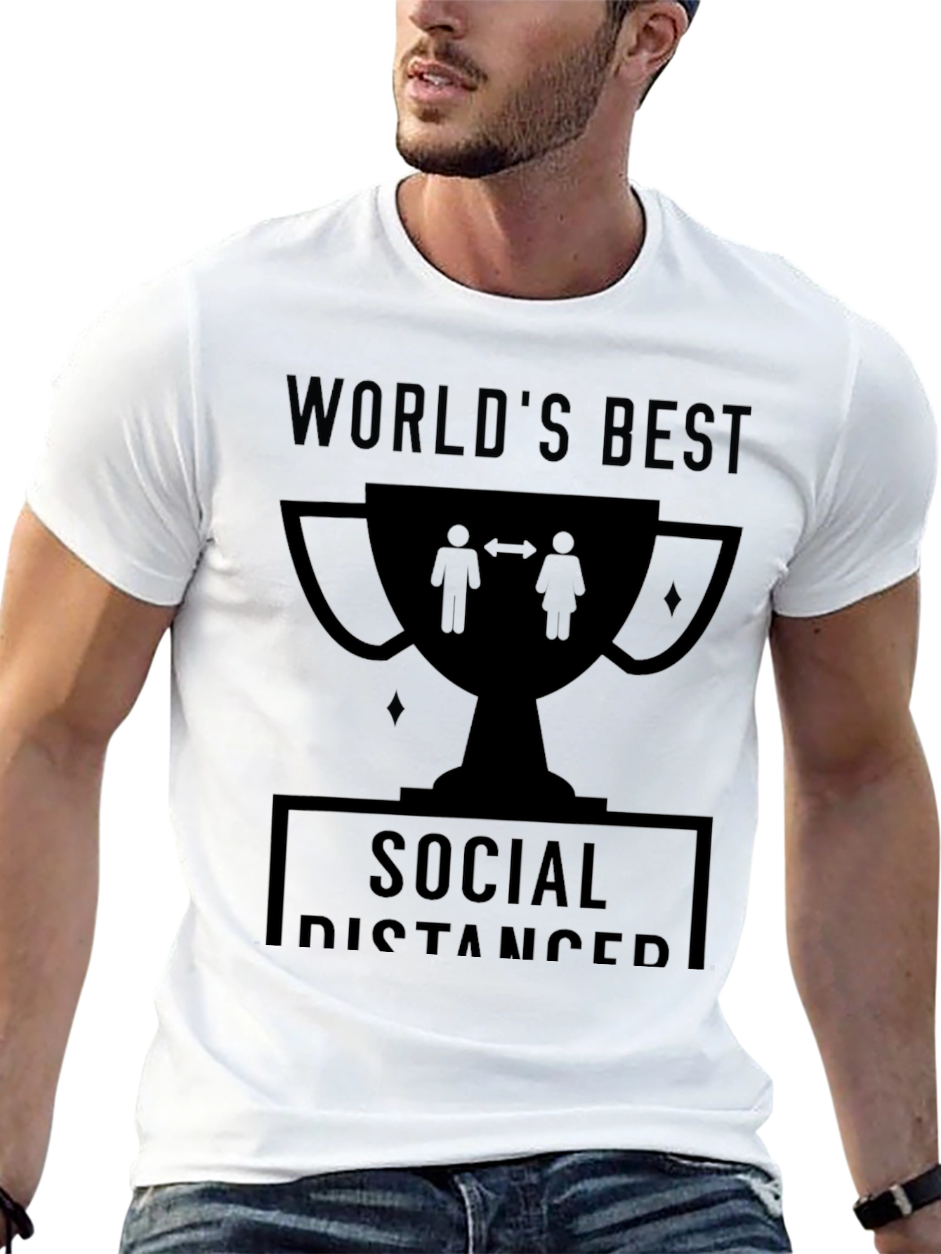 Worlds Best Social Distancer Graphic Tee