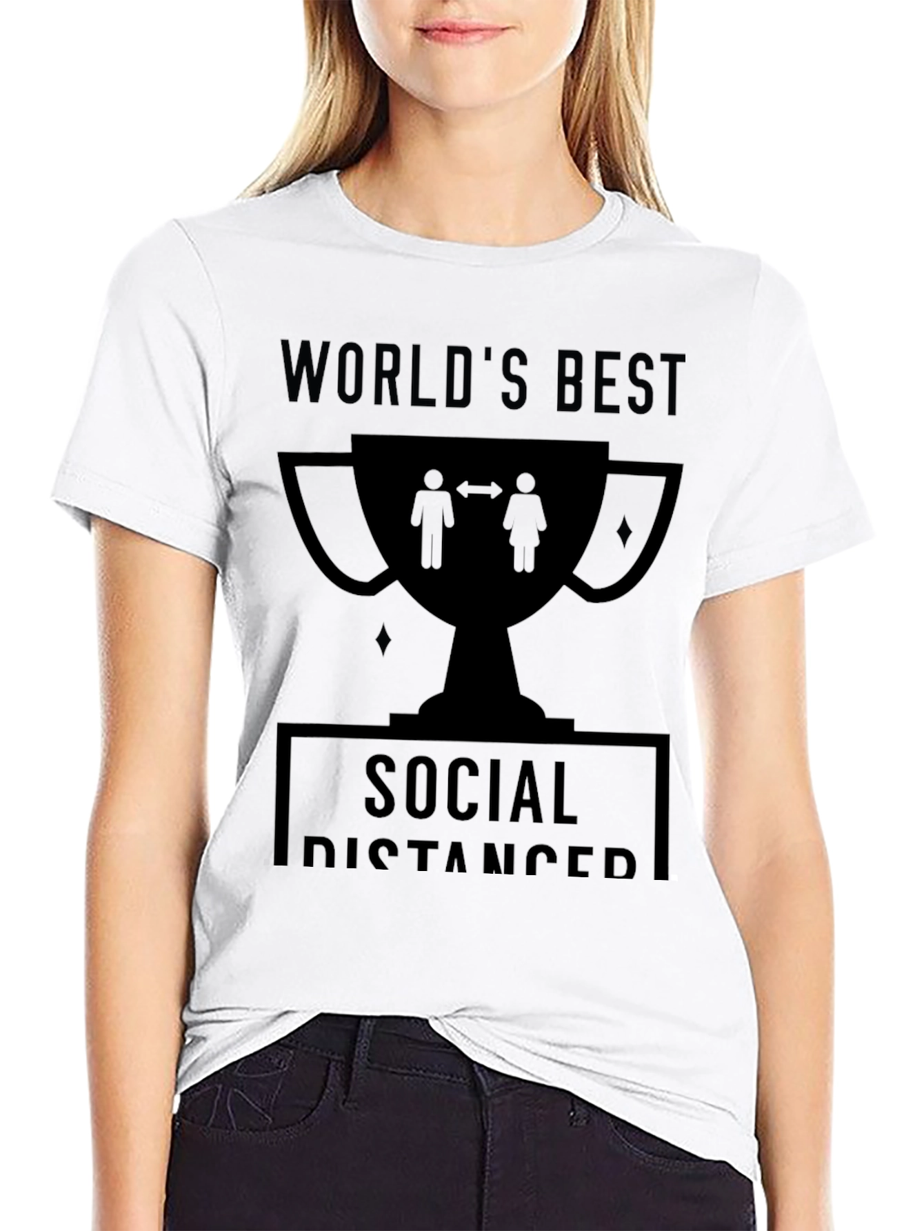 Worlds Best Social Distancer Graphic Tee
