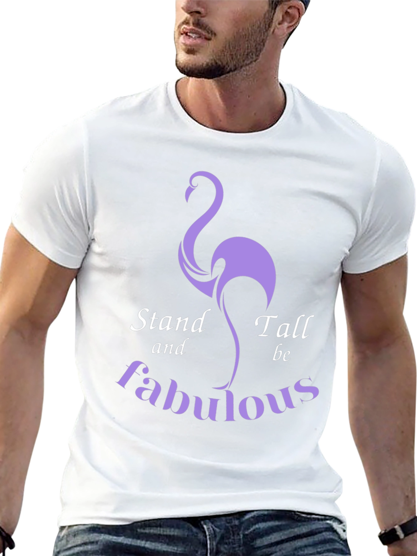 Stand Tall Fabulous Flamingo Graphic Tee