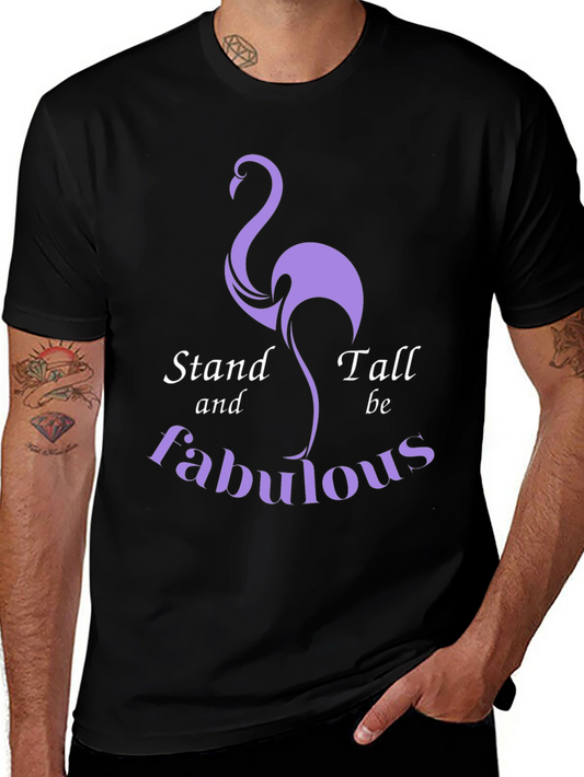 Stand Tall Fabulous Flamingo Graphic Tee